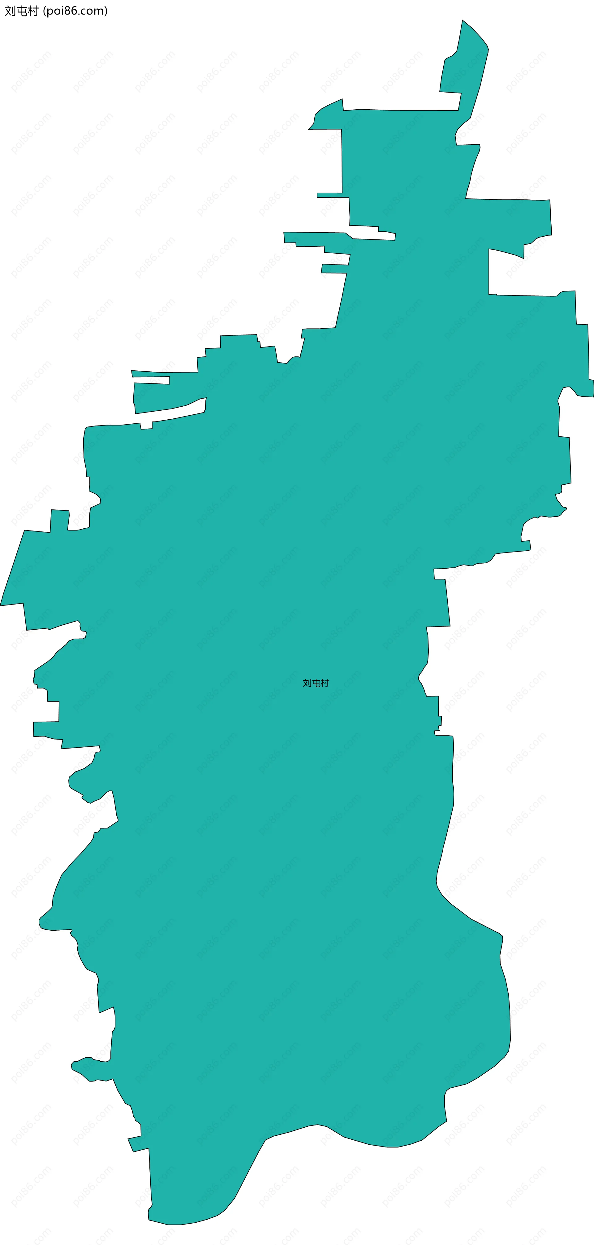 刘屯村边界地图