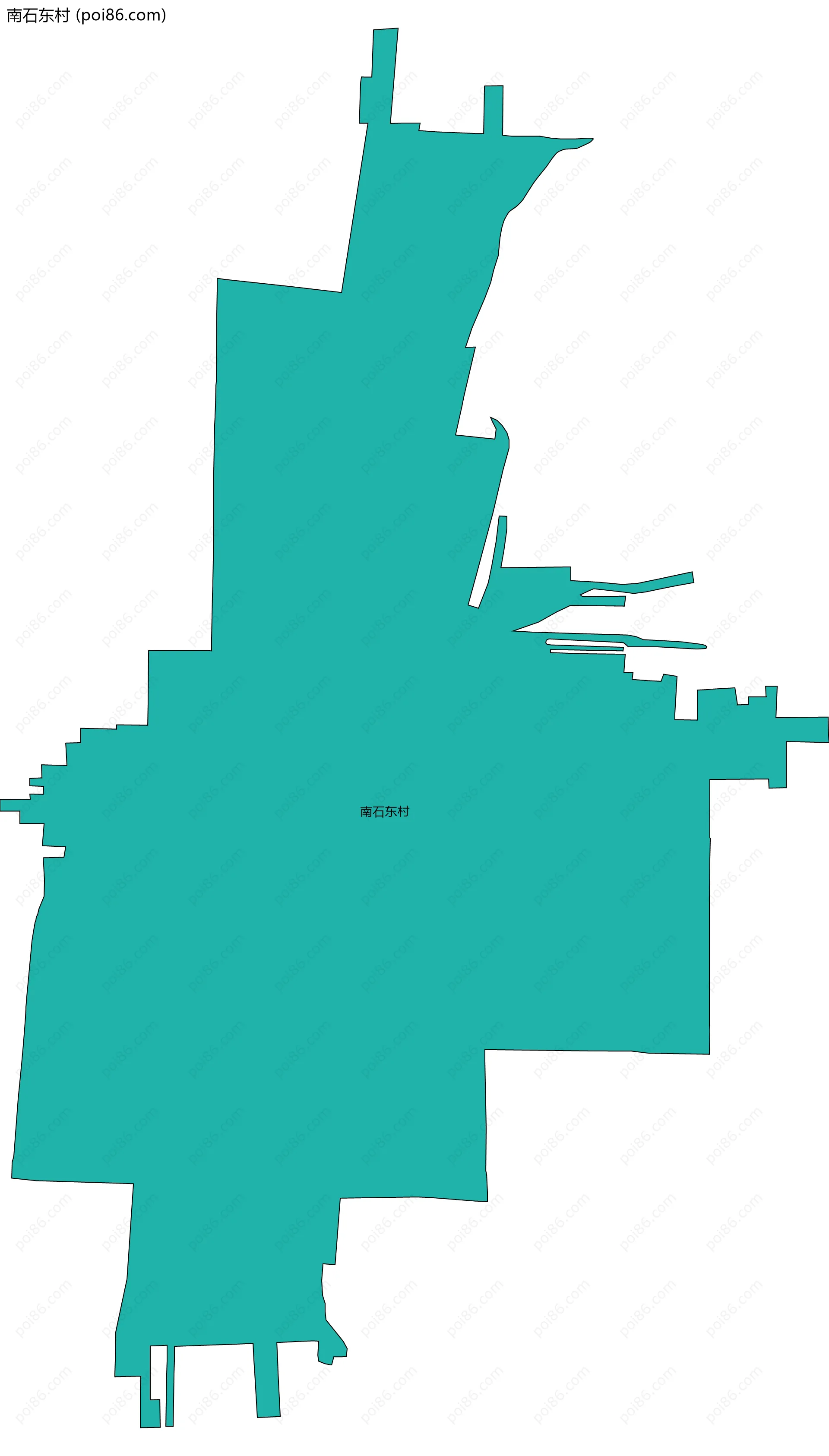 南石东村边界地图