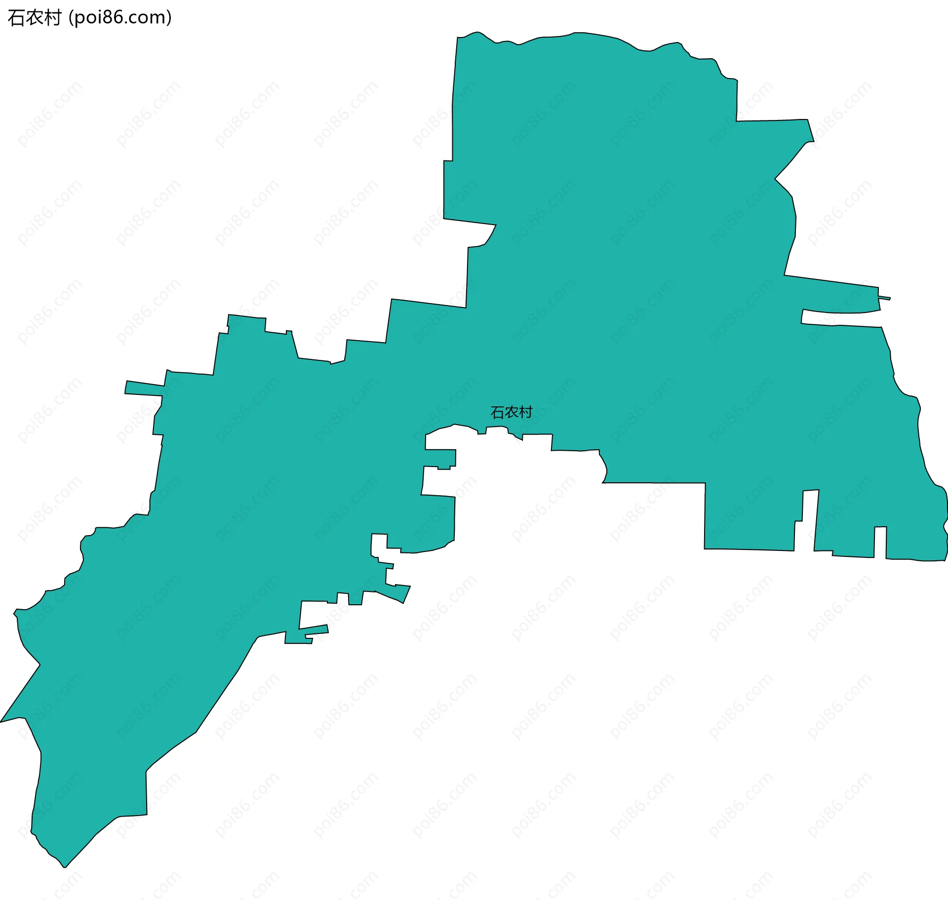 石农村边界地图