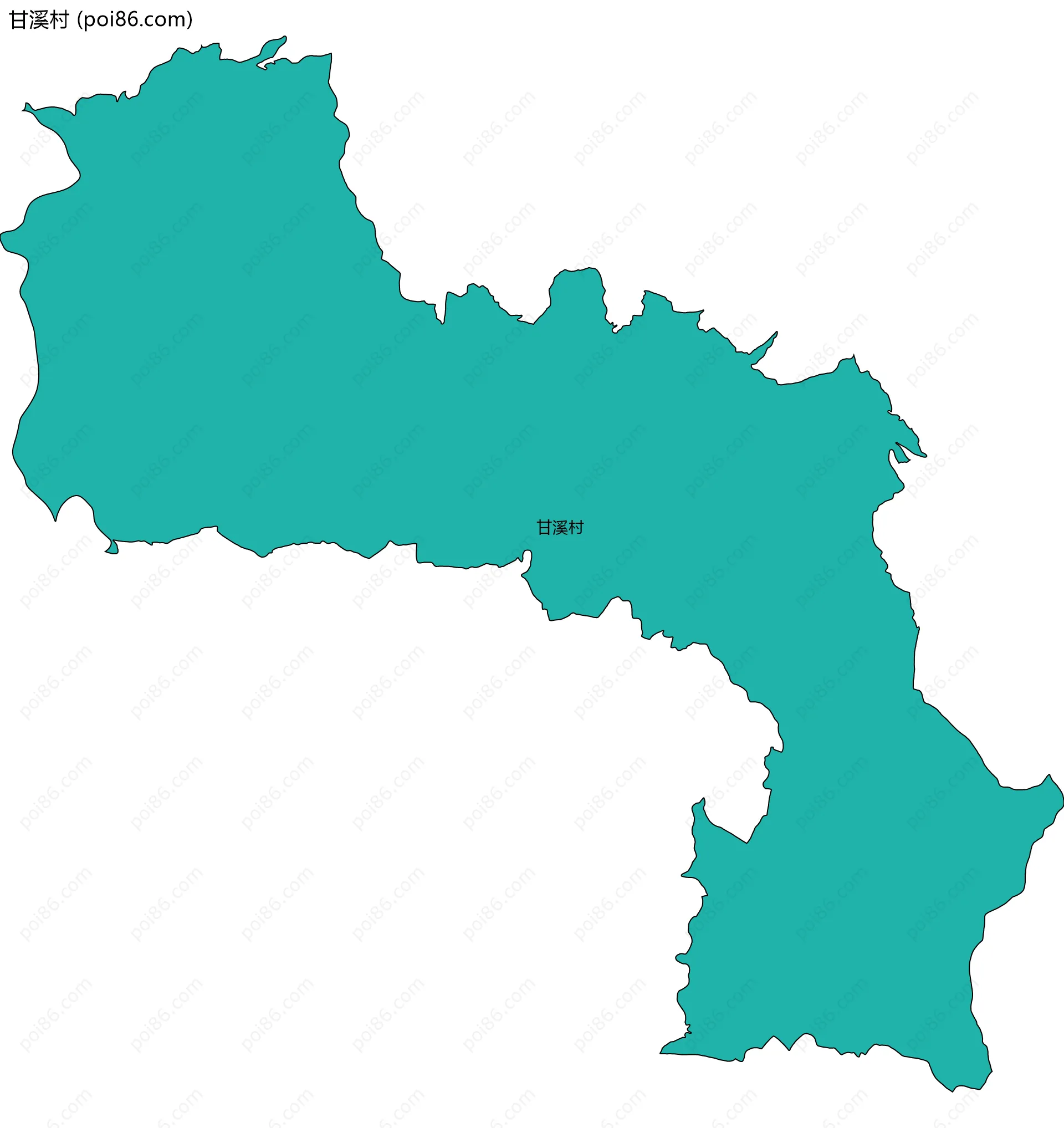 甘溪村边界地图