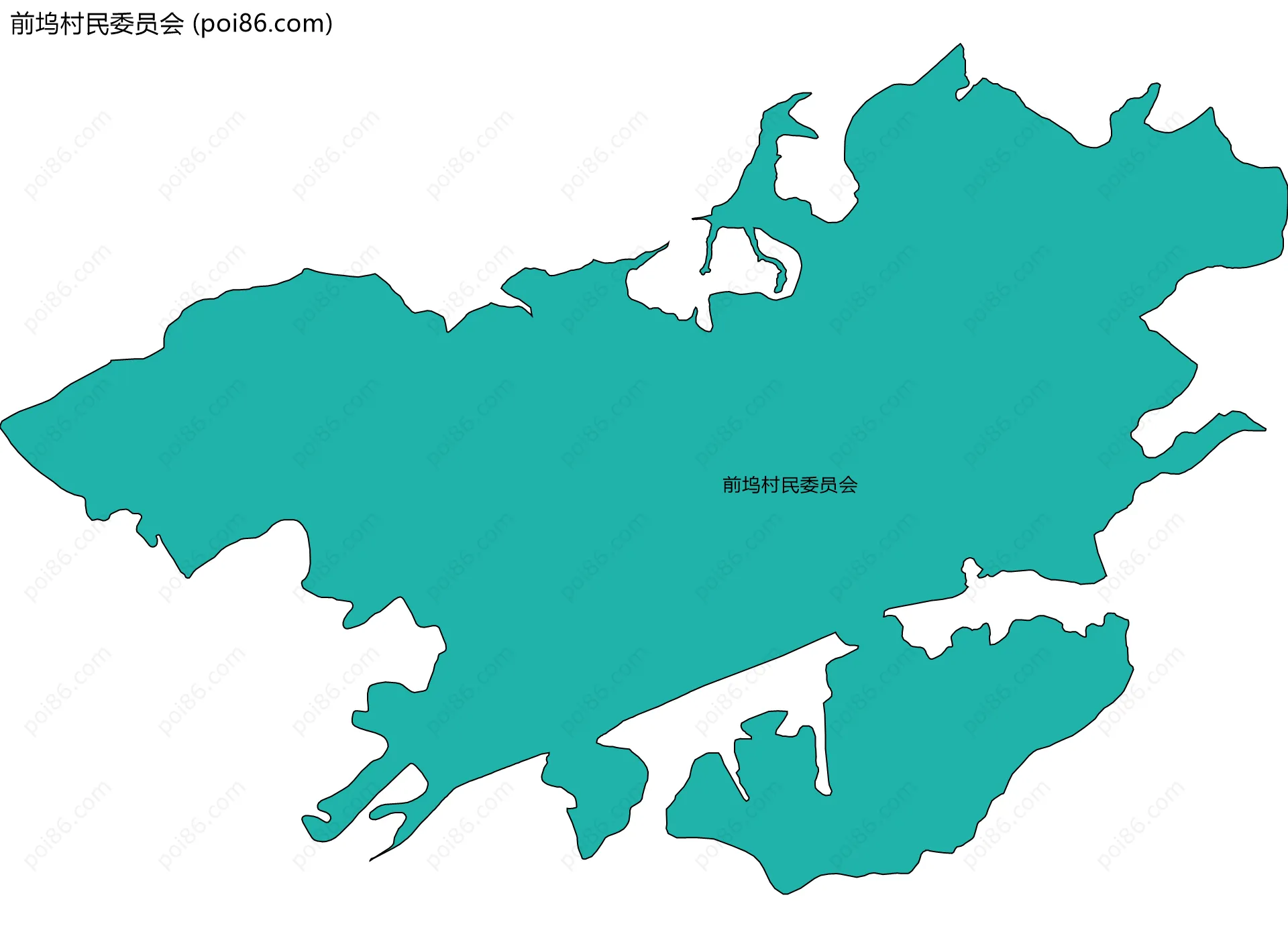 前坞村民委员会边界地图