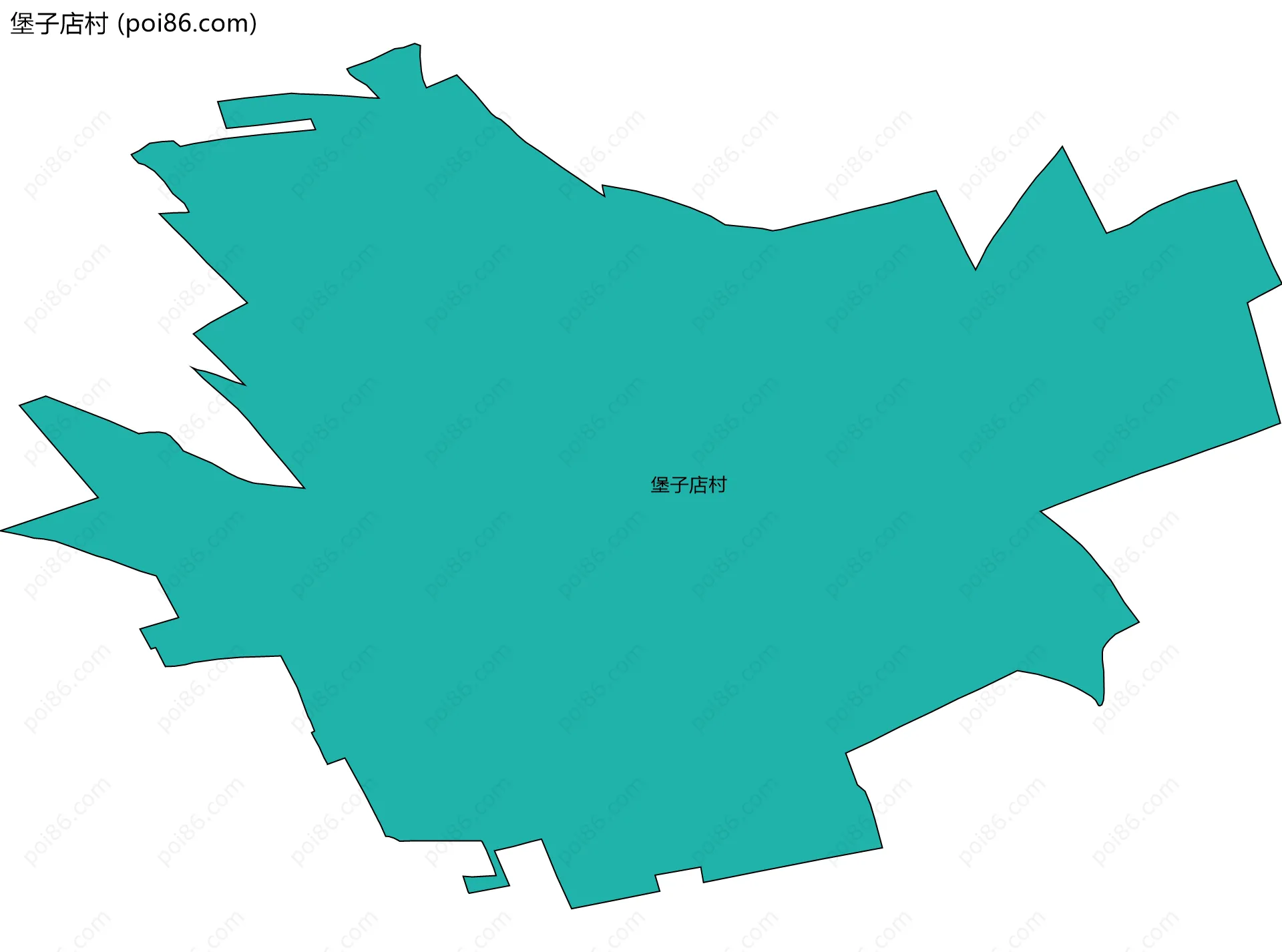 堡子店村边界地图