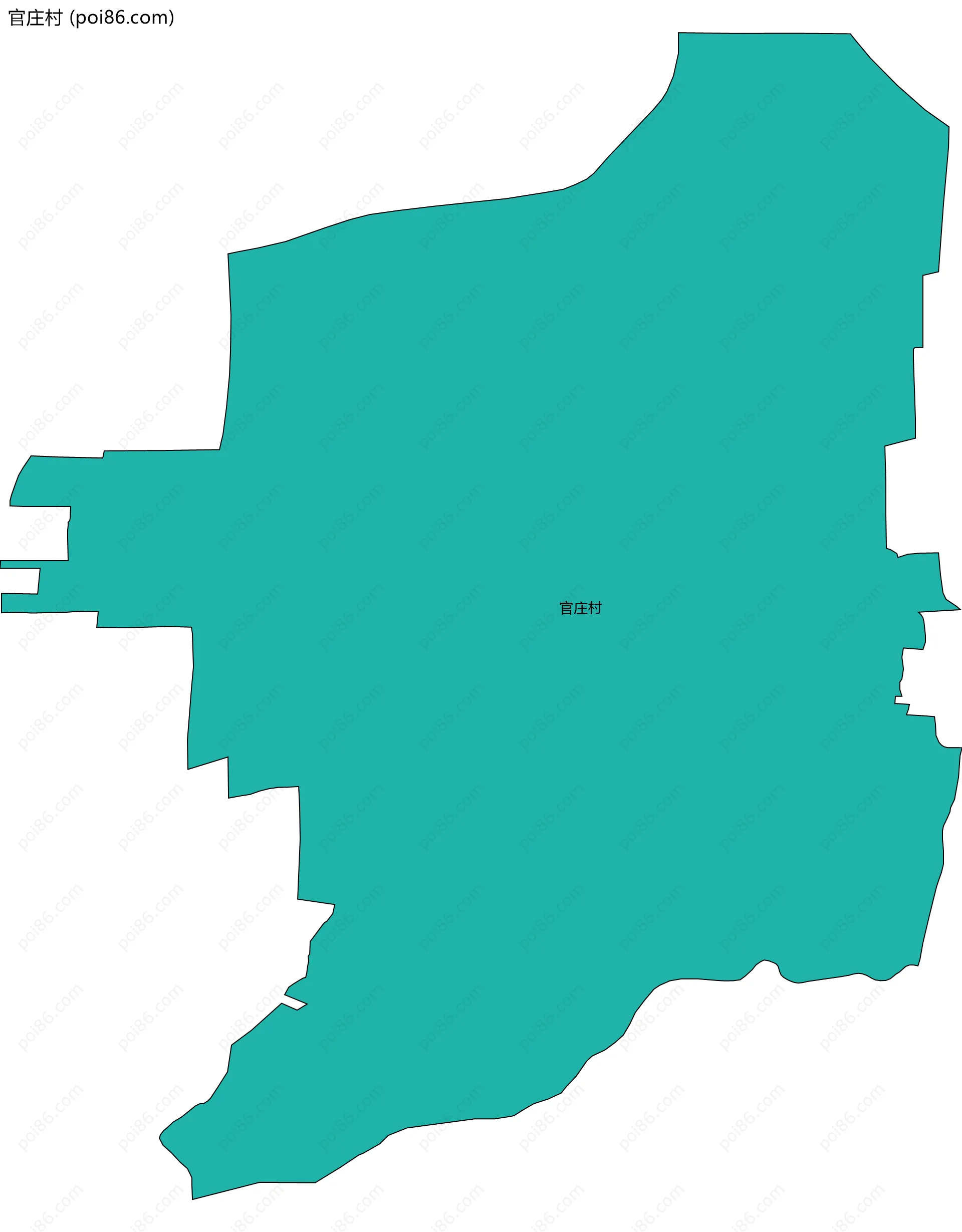 官庄村边界地图
