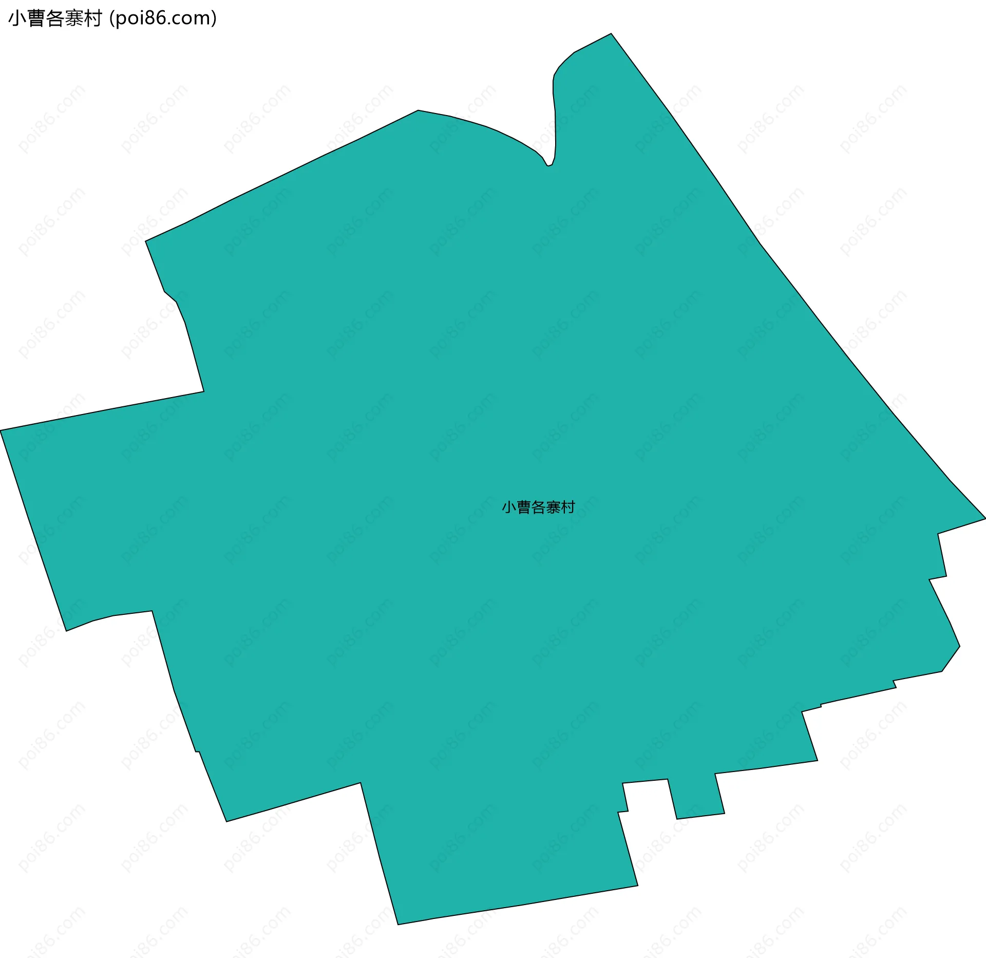小曹各寨村边界地图