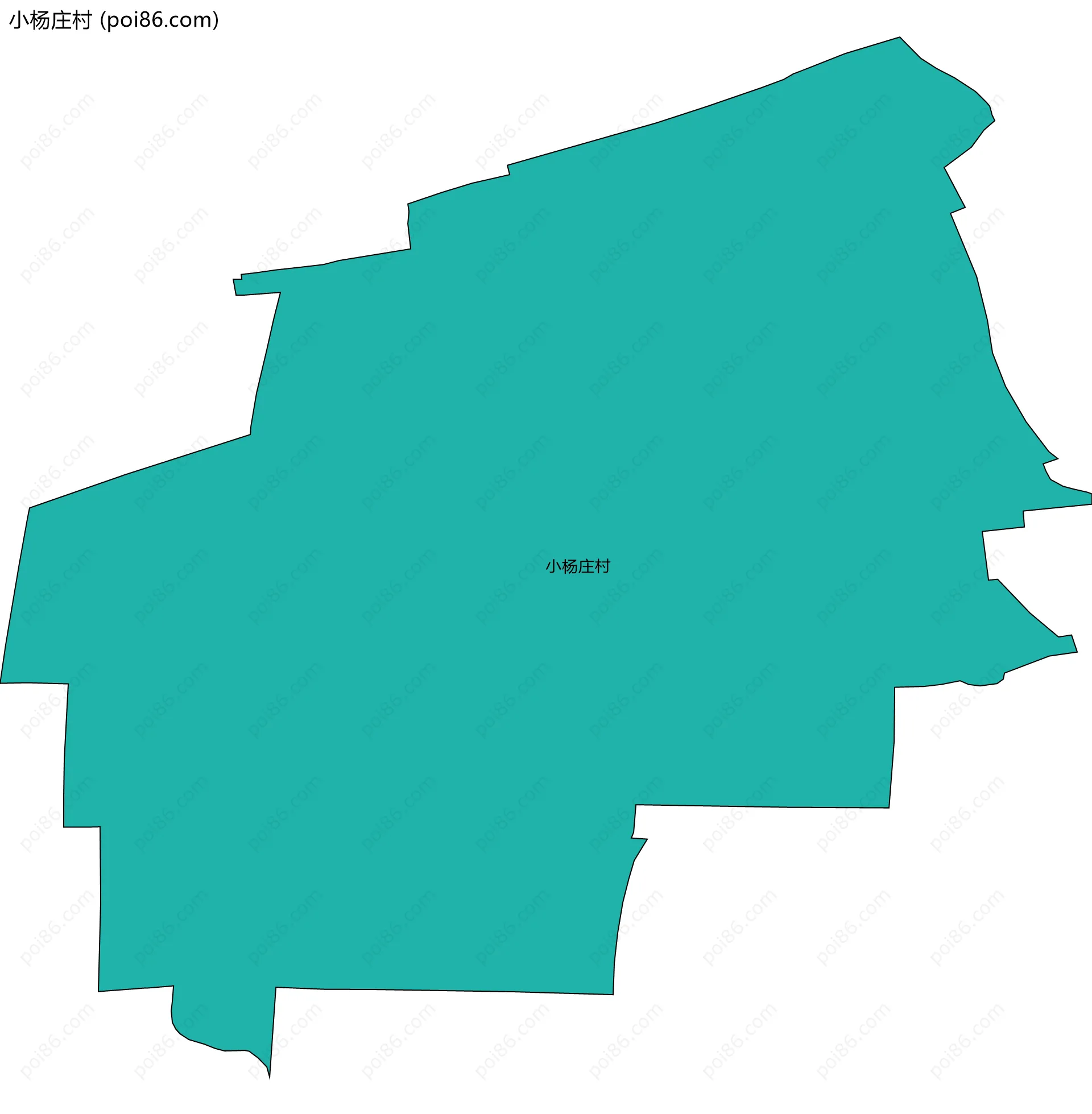 小杨庄村边界地图