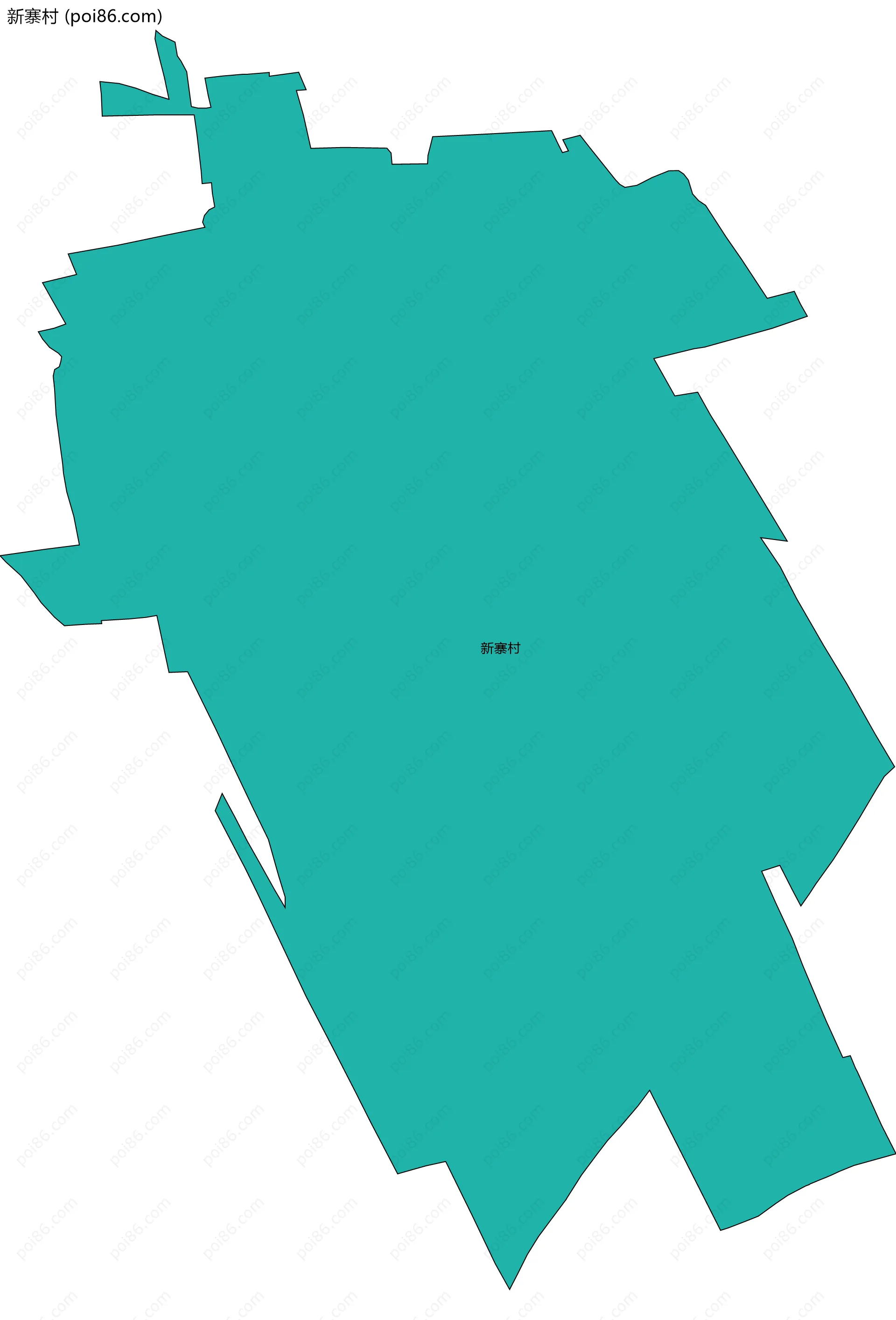 新寨村边界地图