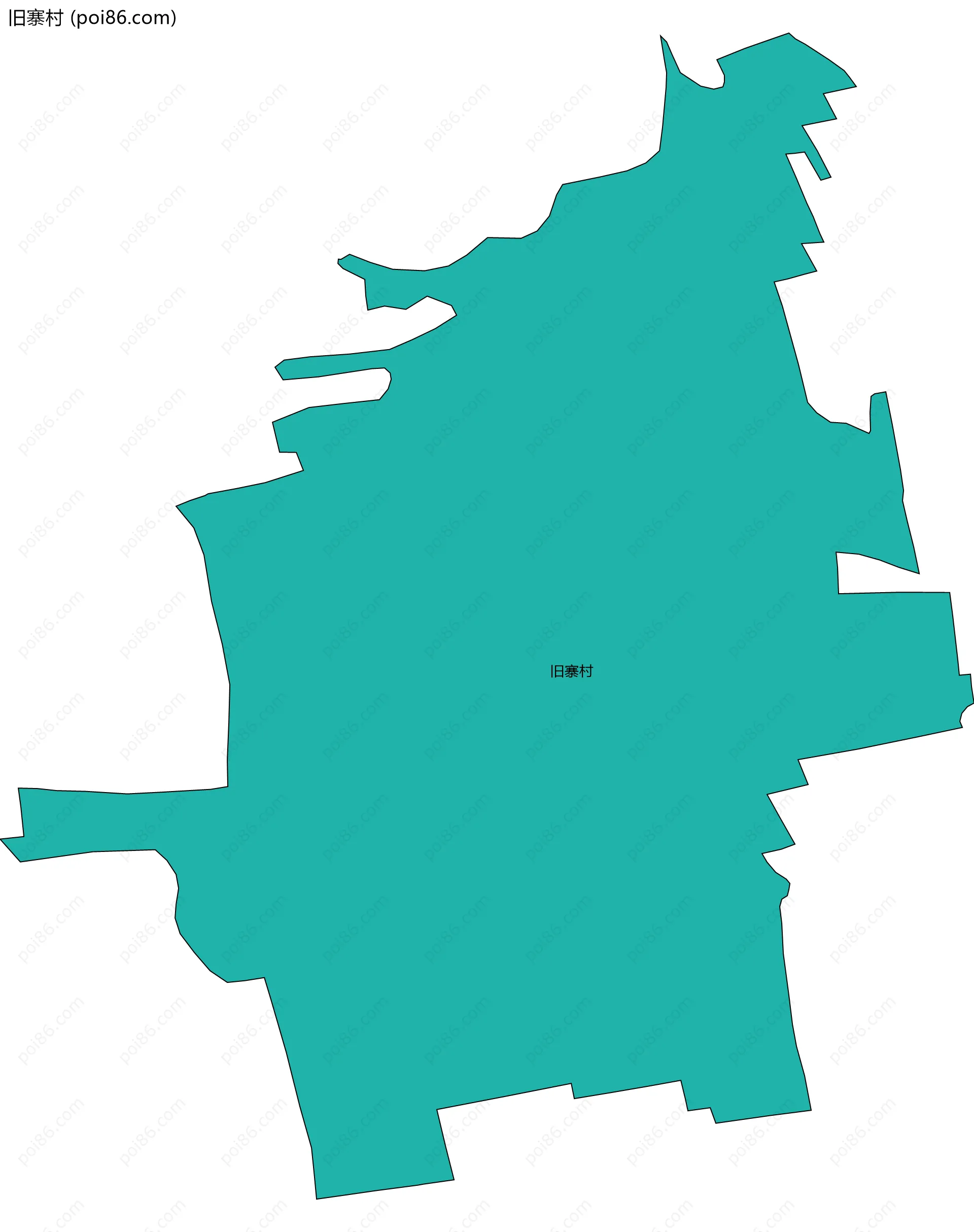 旧寨村边界地图