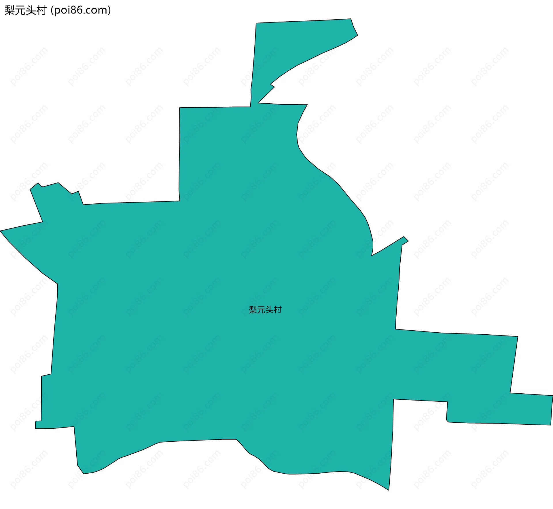 梨元头村边界地图