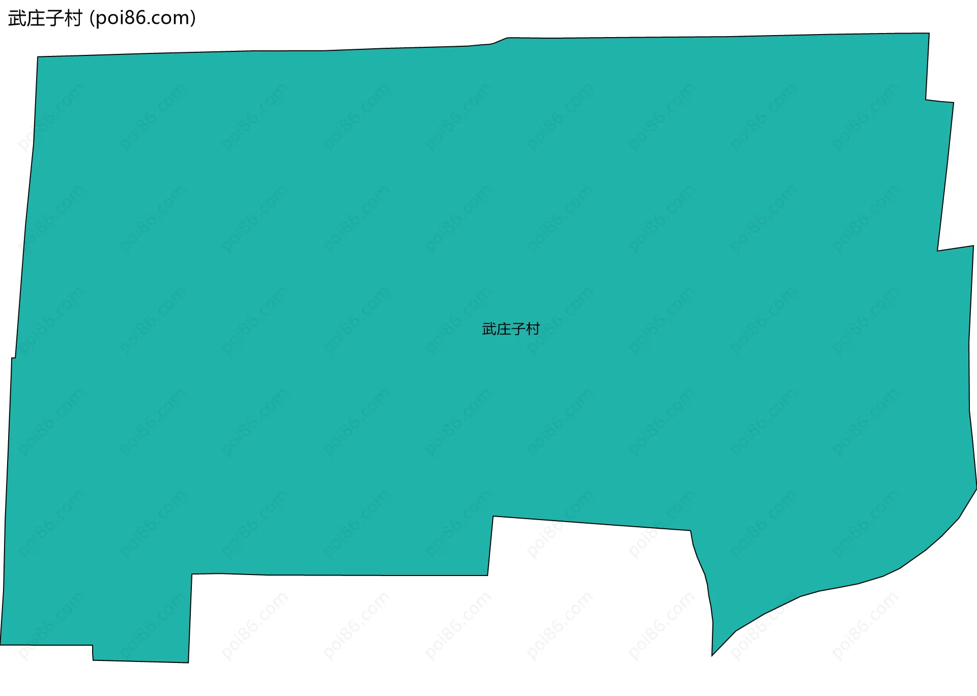 武庄子村边界地图