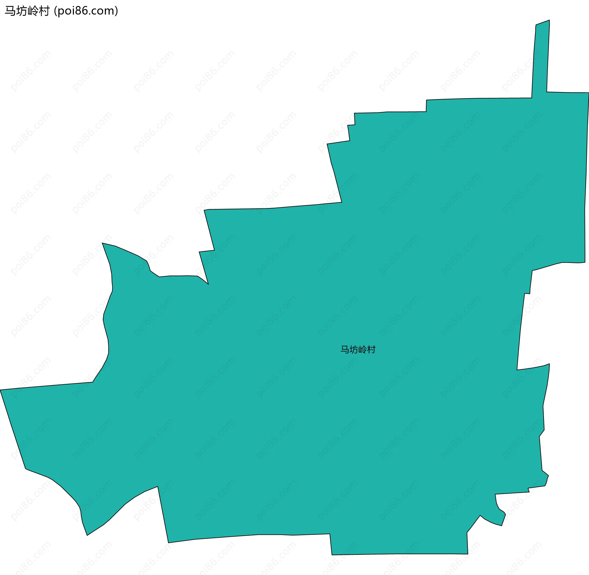 马坊岭村边界地图