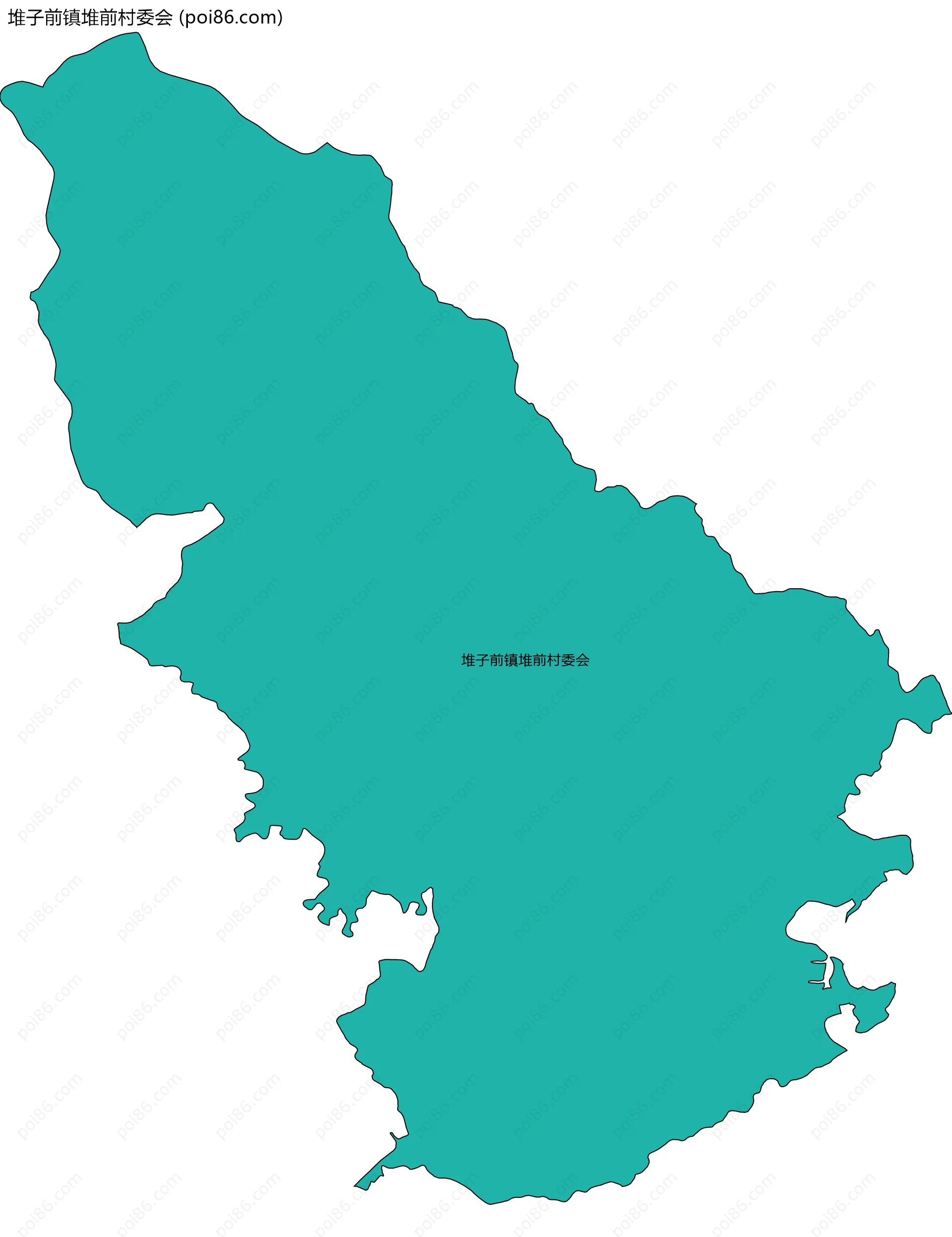 堆子前镇堆前村委会边界地图