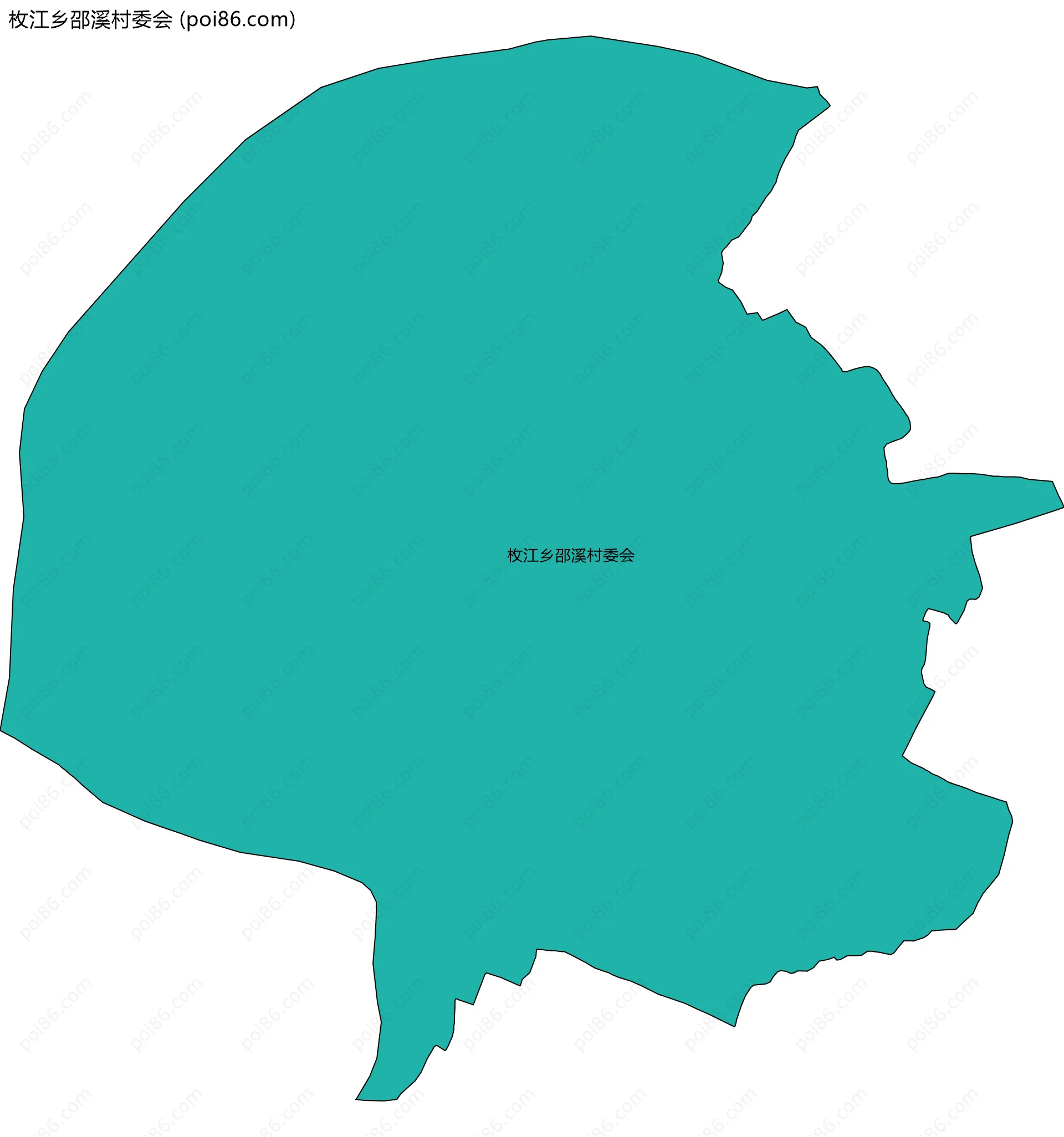枚江乡邵溪村委会边界地图