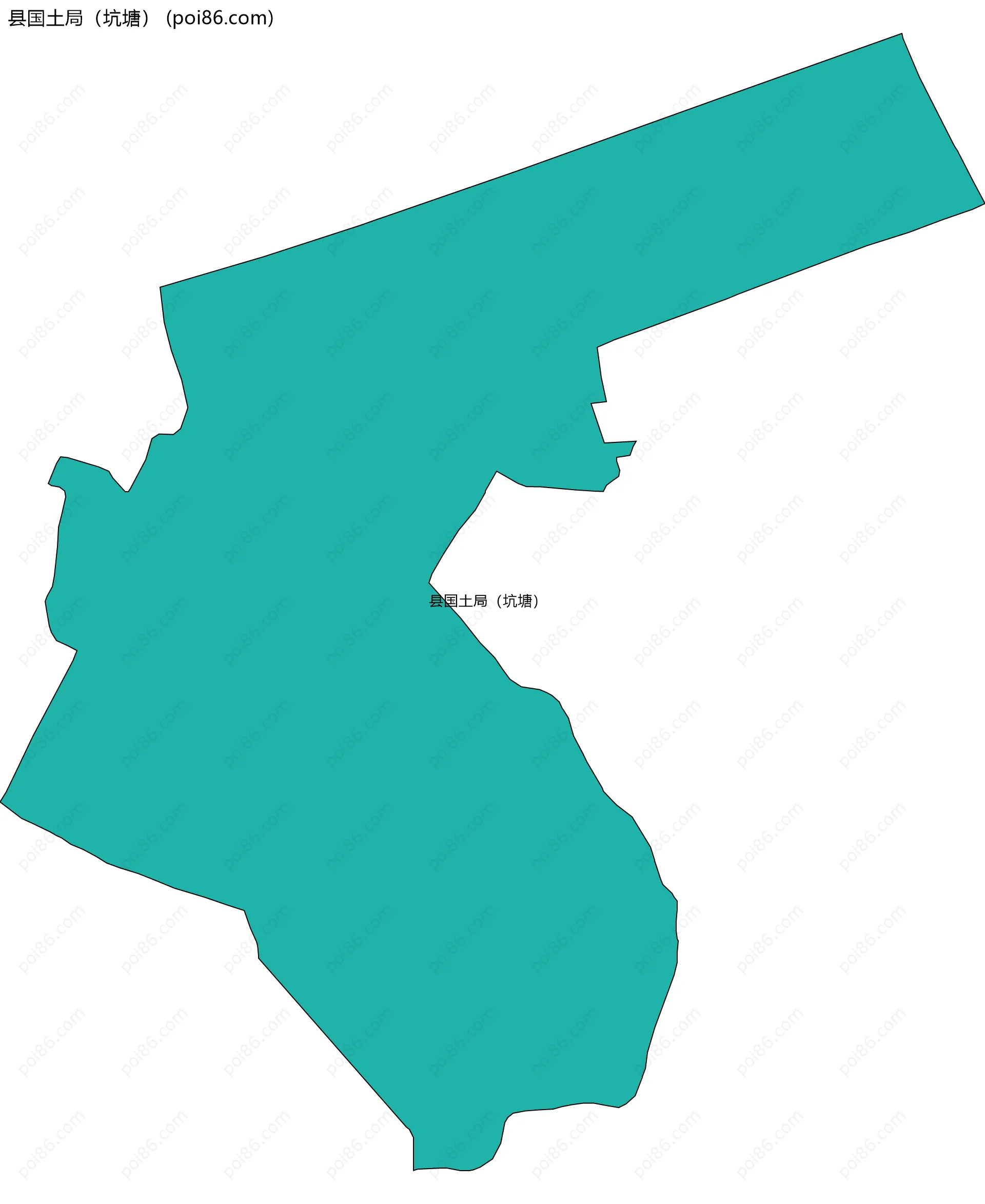 县国土局（坑塘）边界地图