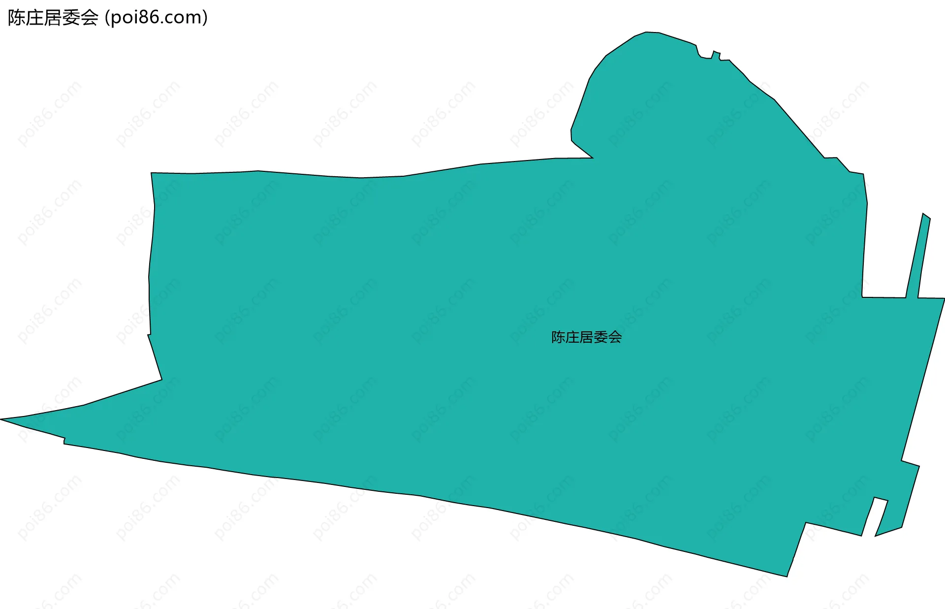 陈庄居委会边界地图