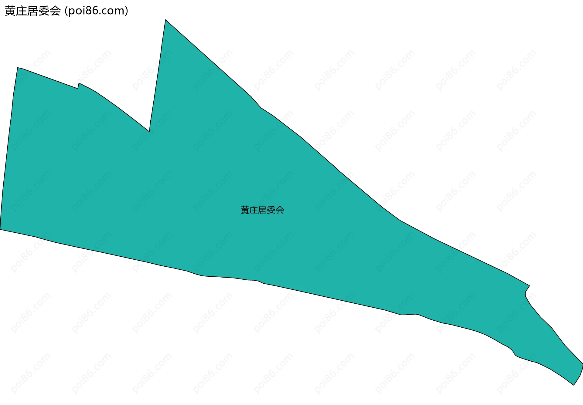 黄庄居委会边界地图