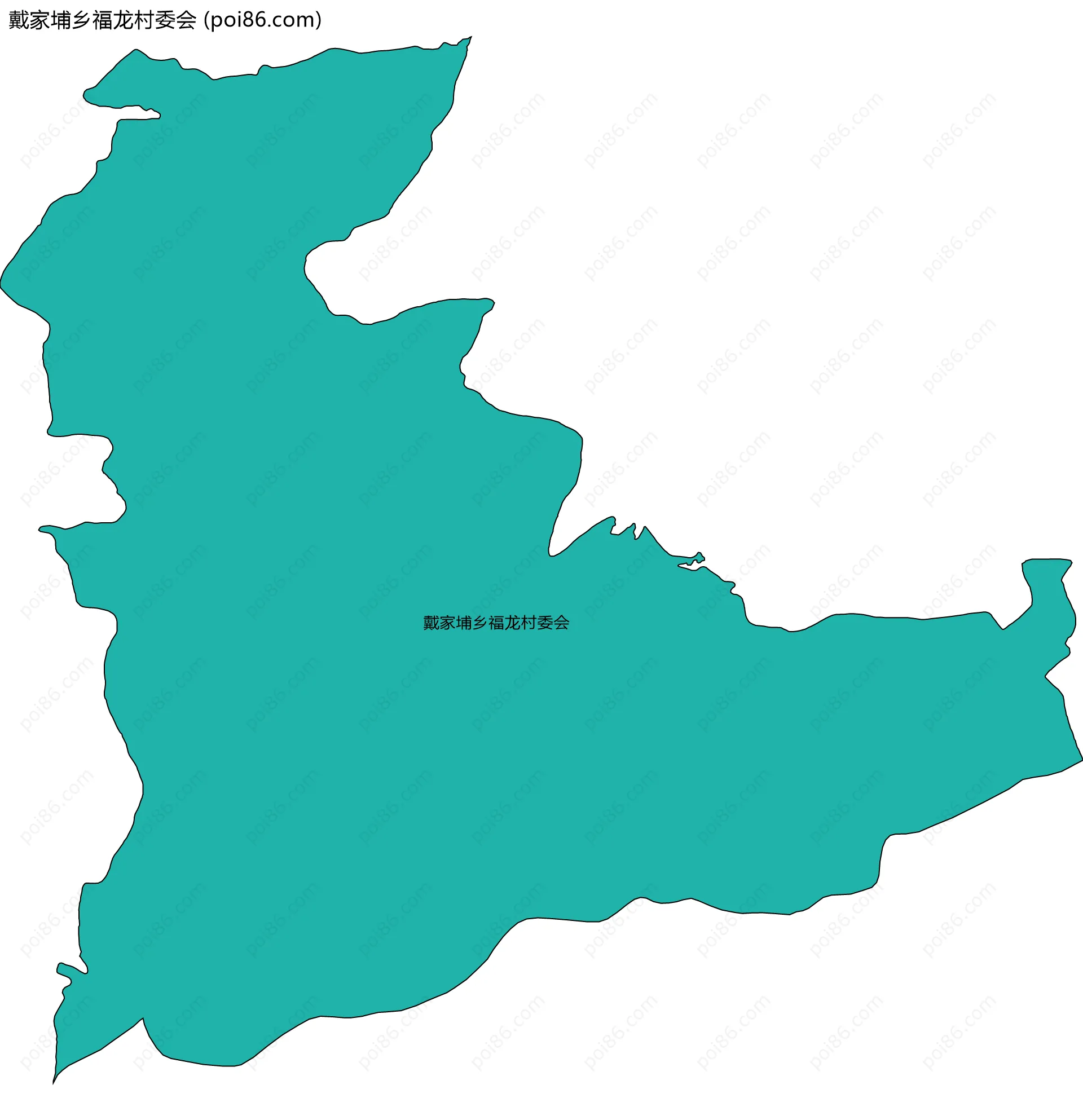 戴家埔乡福龙村委会边界地图