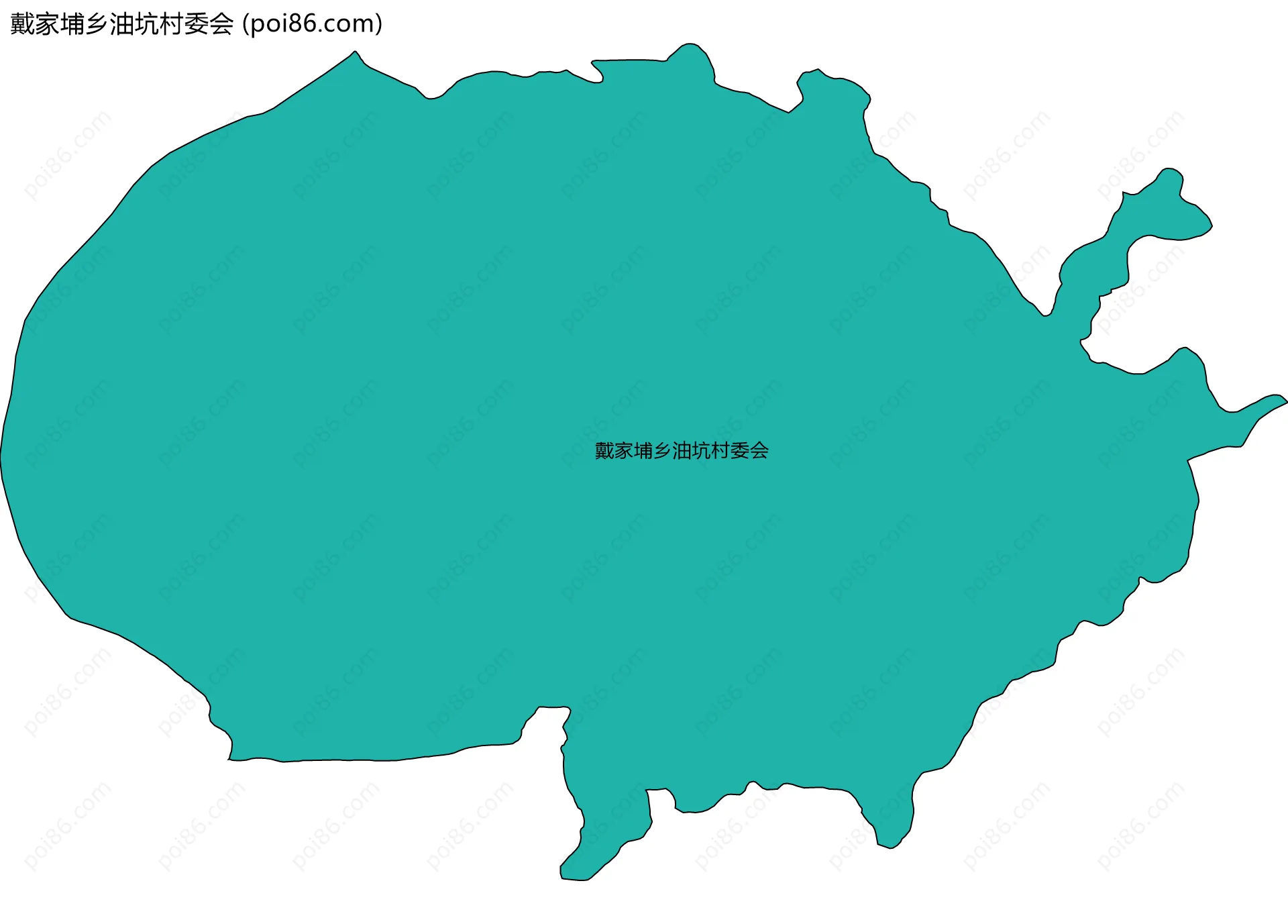 戴家埔乡油坑村委会边界地图