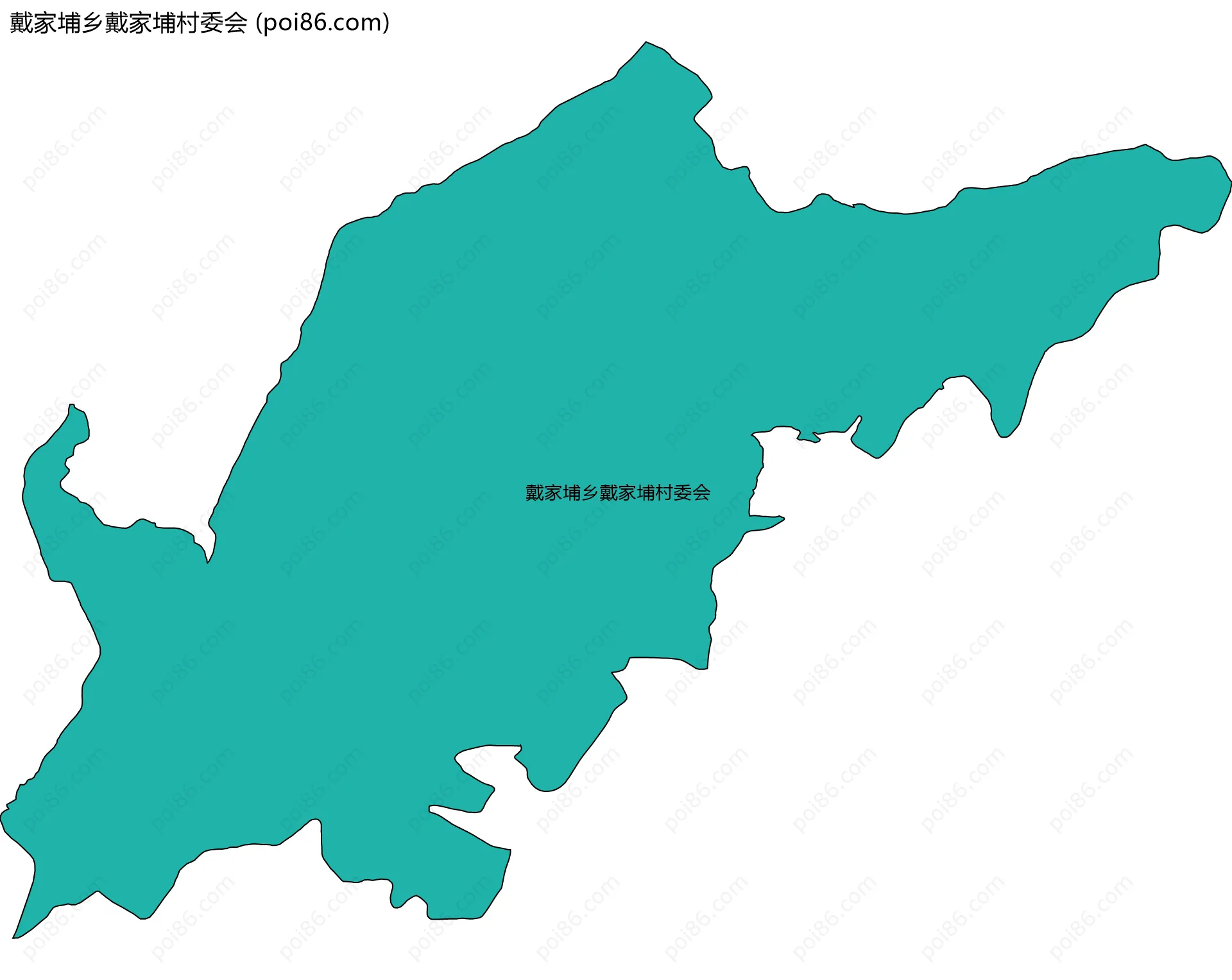 戴家埔乡戴家埔村委会边界地图