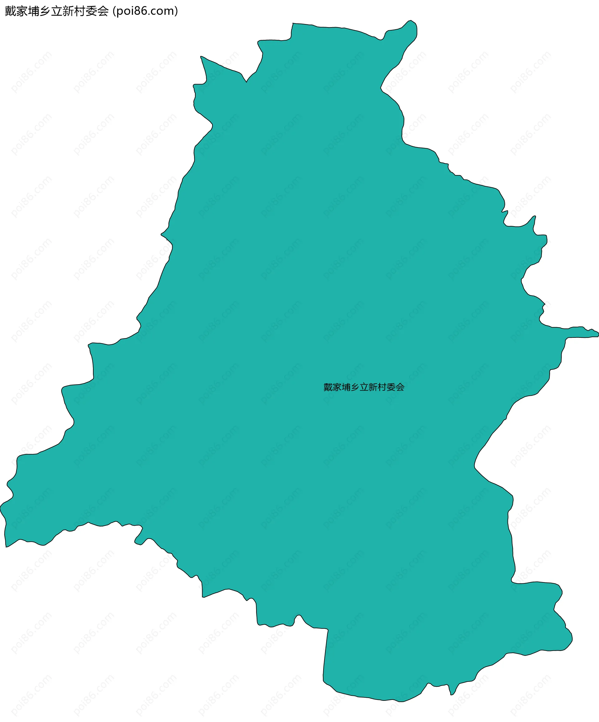 戴家埔乡立新村委会边界地图