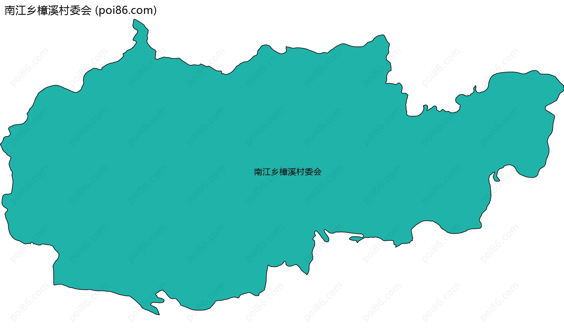 南江乡樟溪村委会边界地图