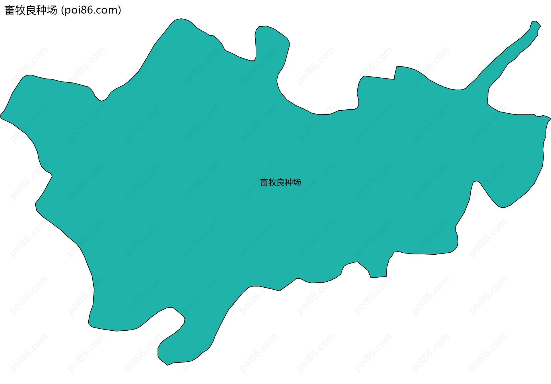 畜牧良种场边界地图