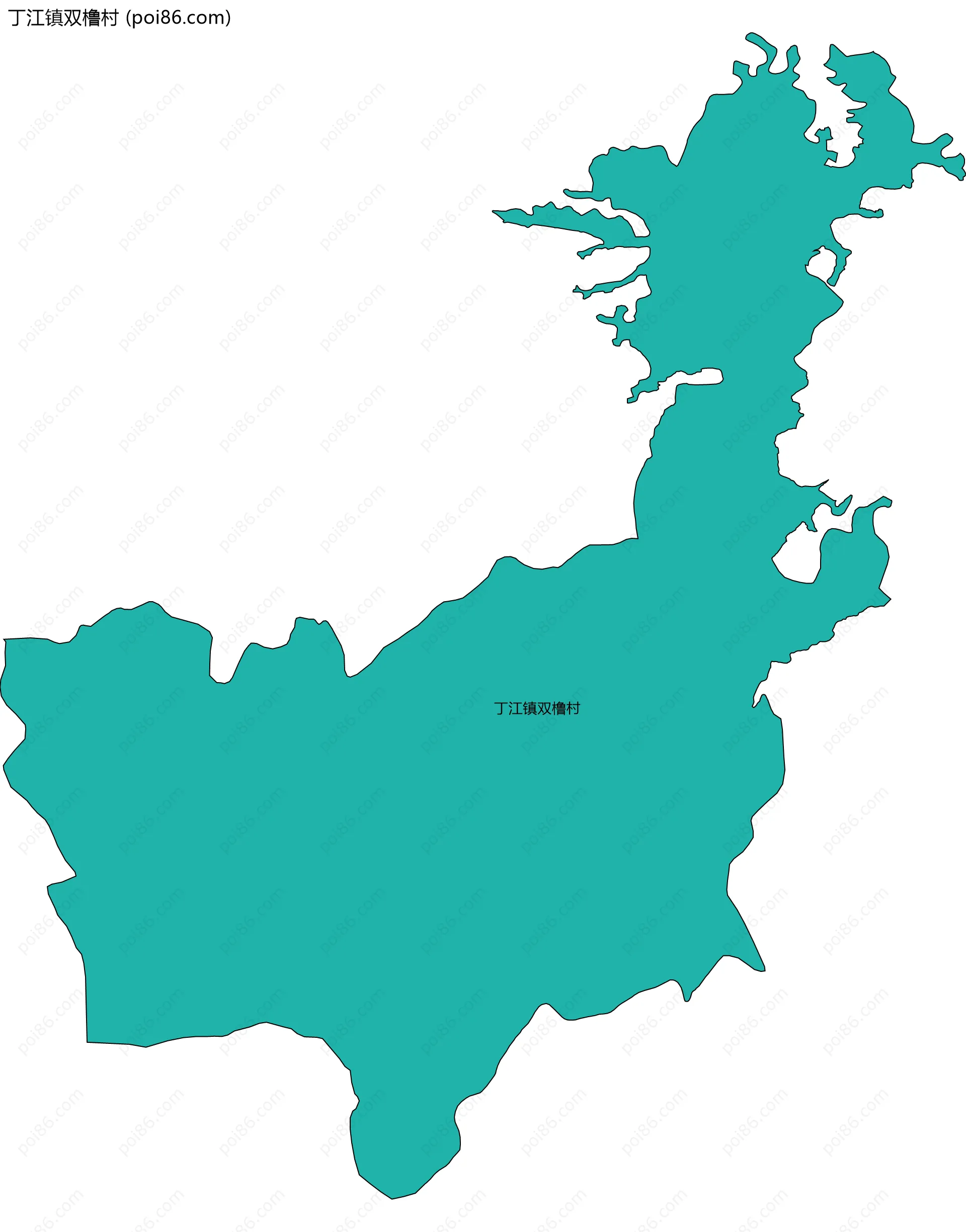 丁江镇双橹村边界地图