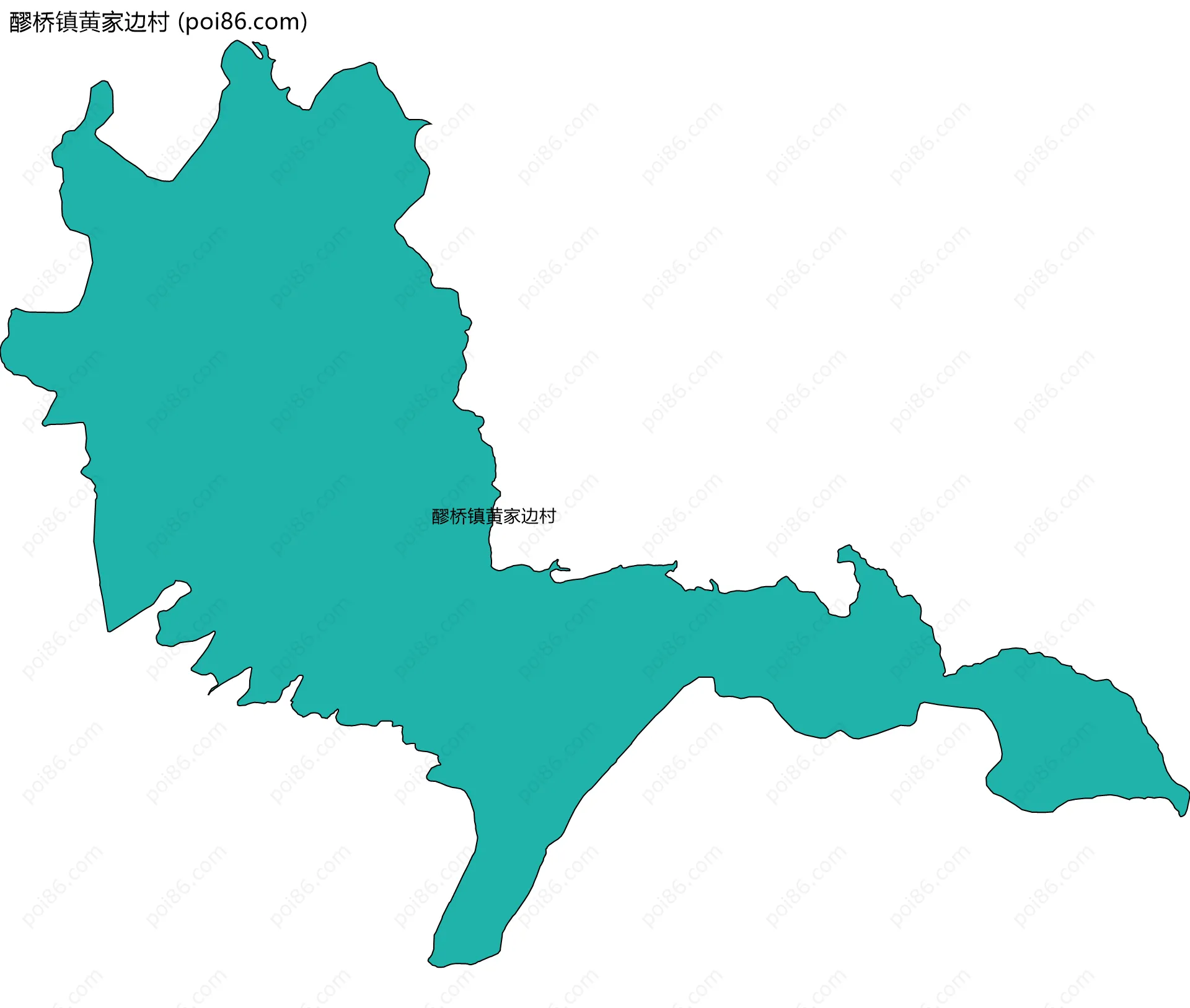 醪桥镇黄家边村边界地图