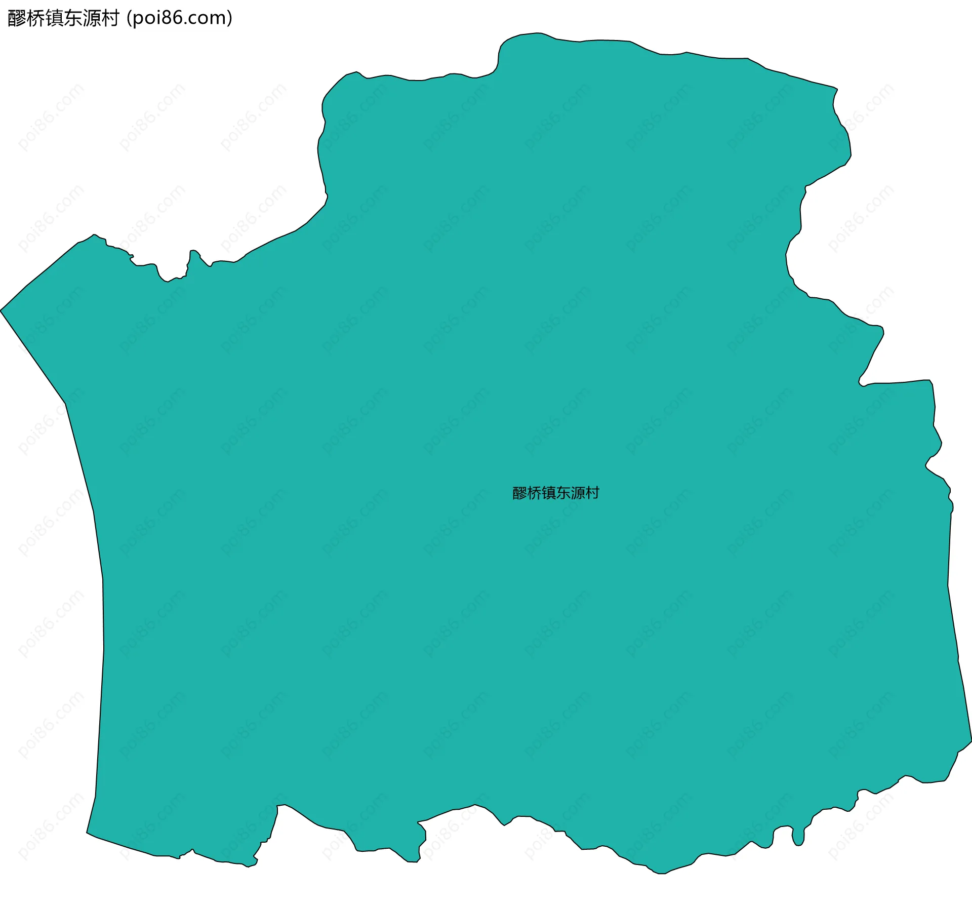 醪桥镇东源村边界地图