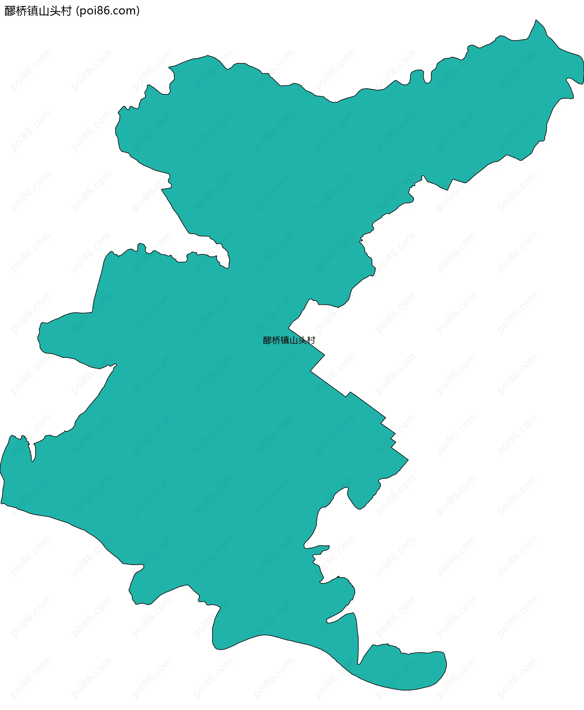 醪桥镇山头村边界地图