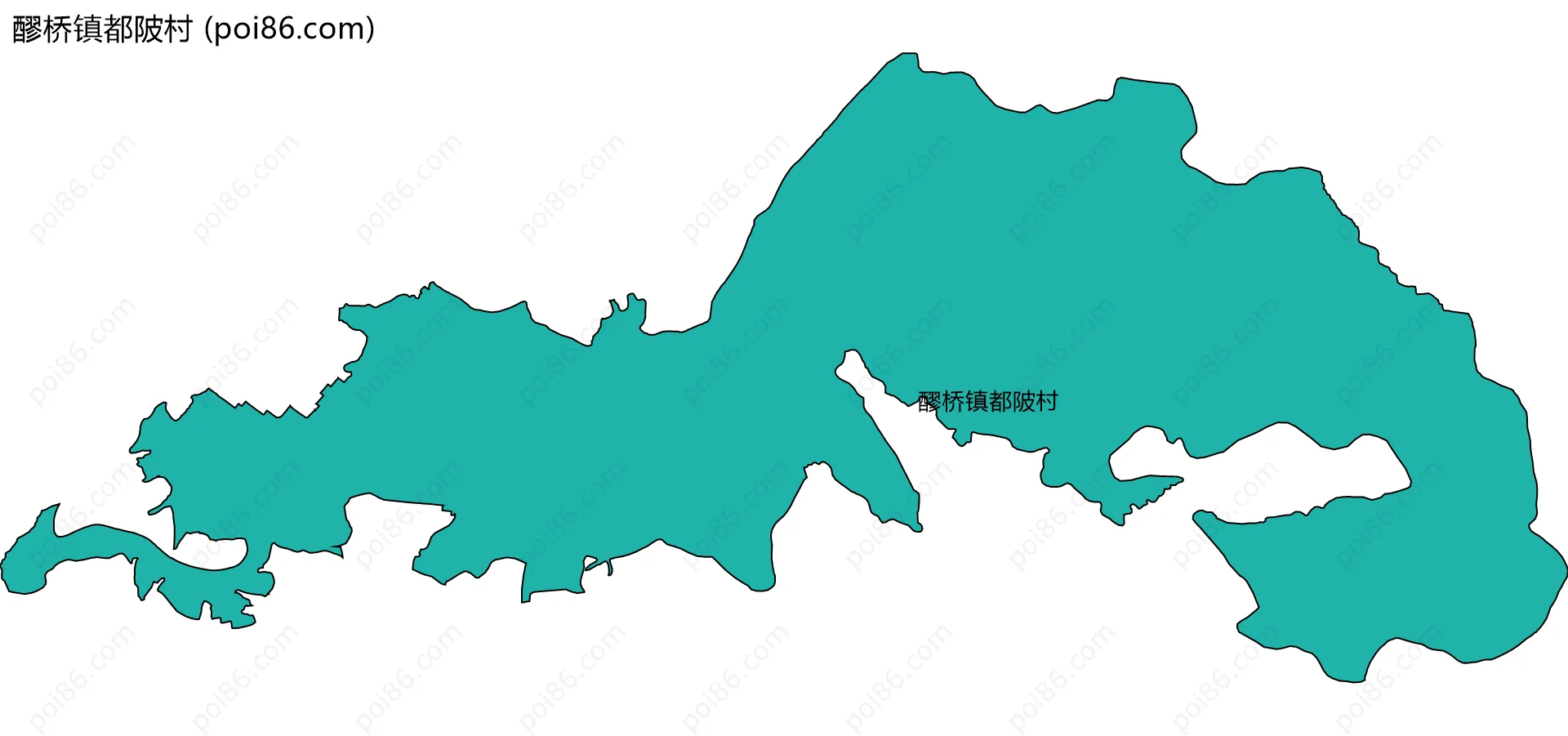 醪桥镇都陂村边界地图