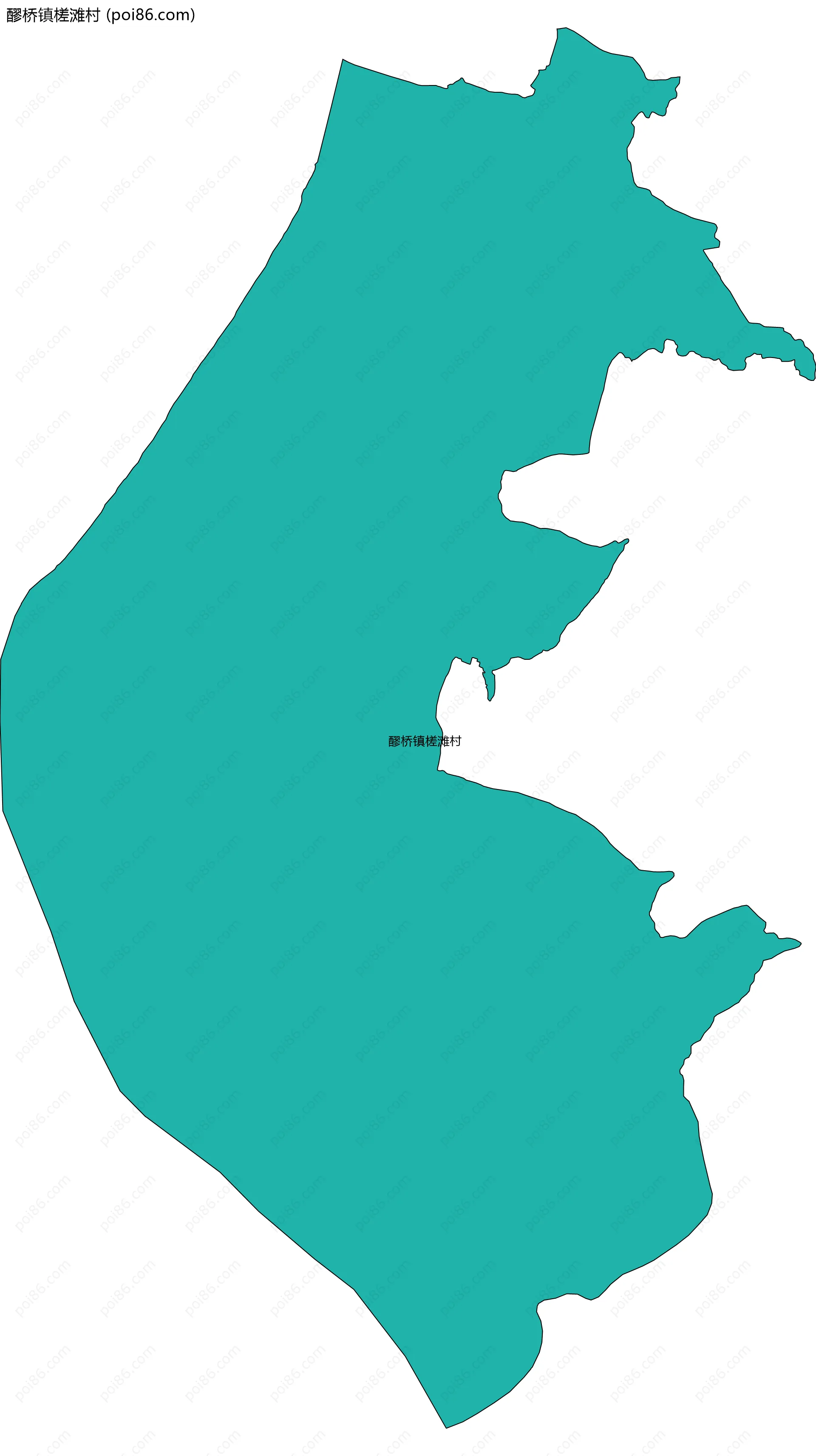 醪桥镇槎滩村边界地图