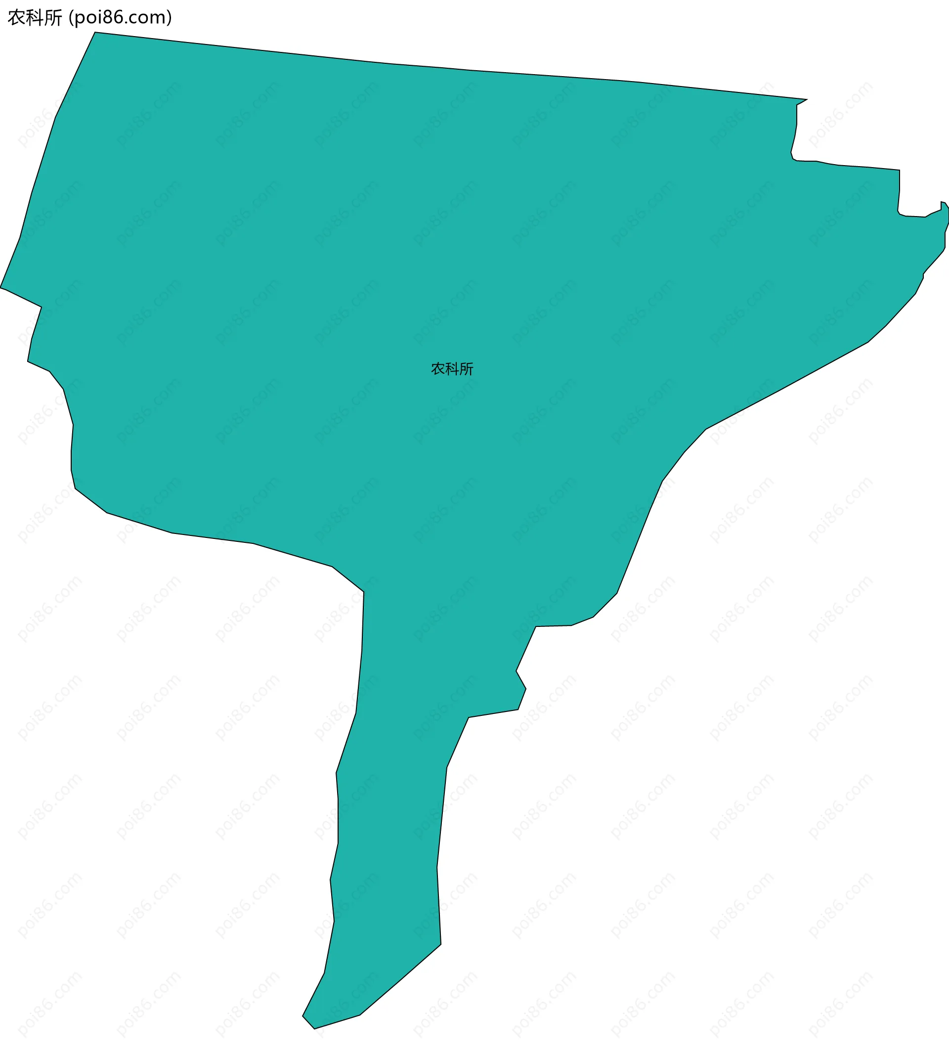 农科所边界地图