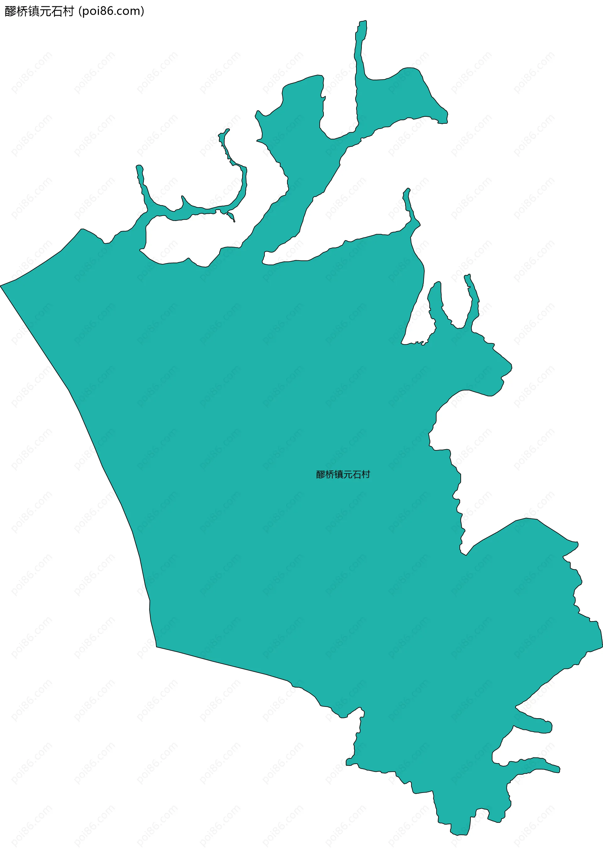 醪桥镇元石村边界地图
