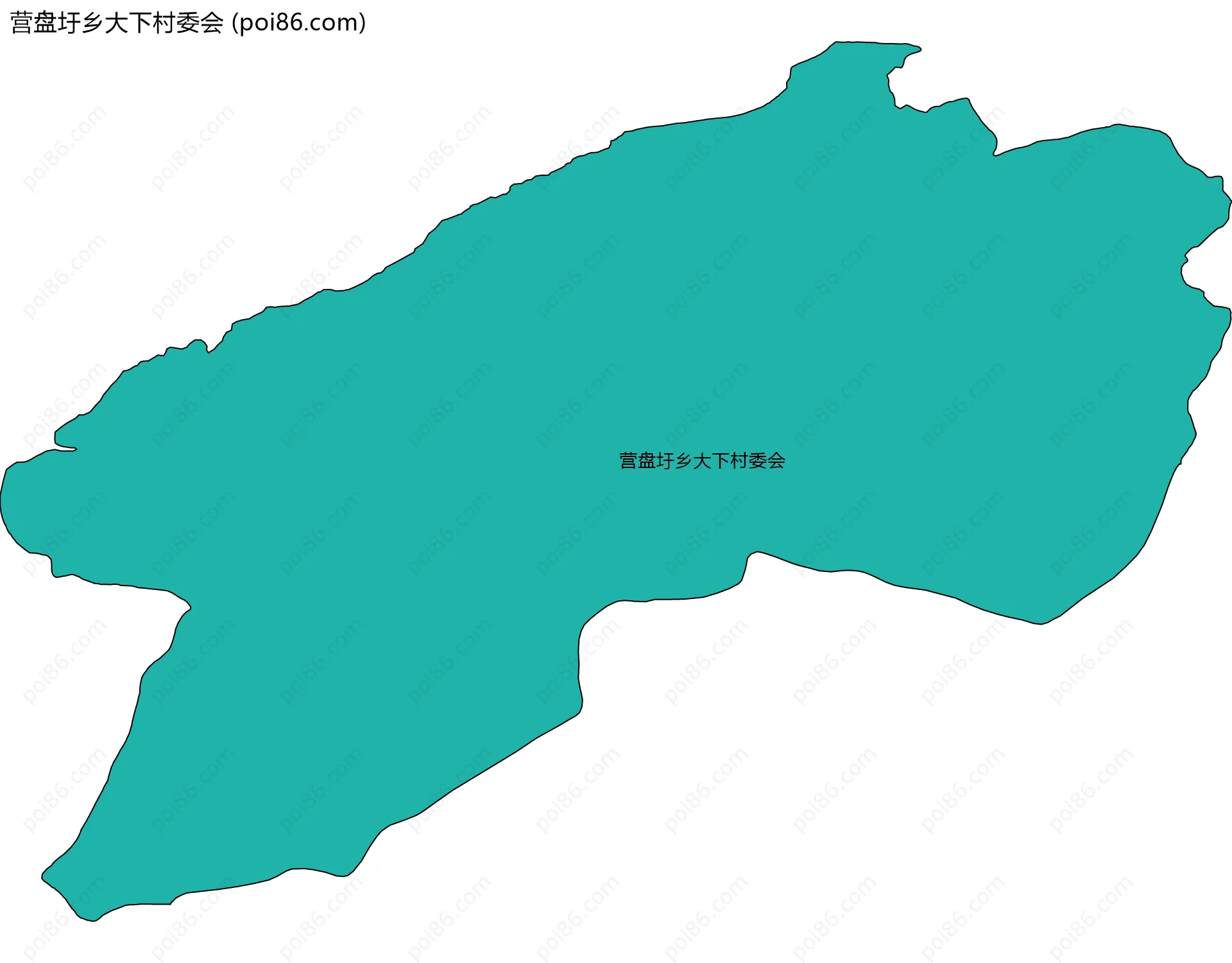 营盘圩乡大下村委会边界地图