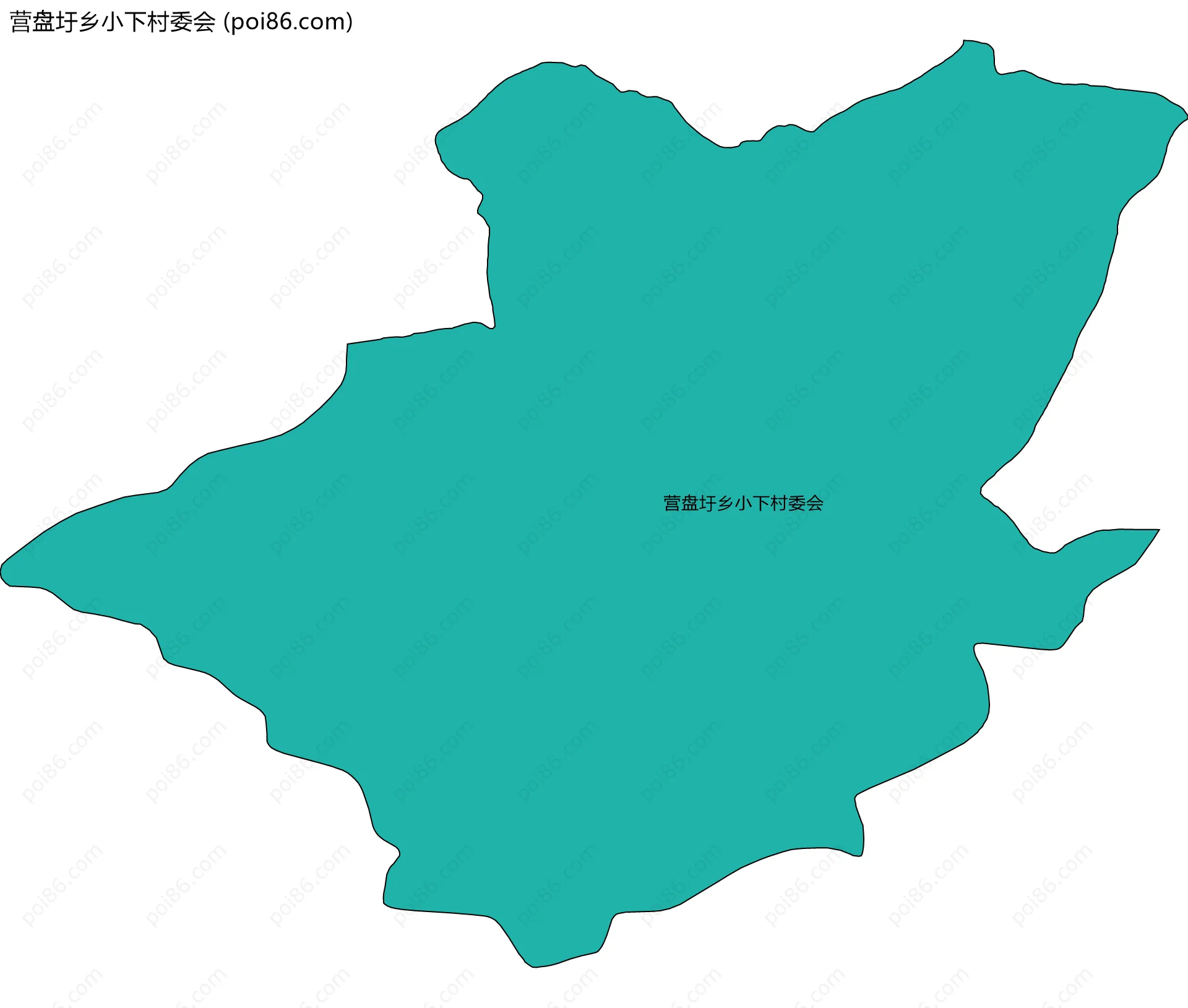 营盘圩乡小下村委会边界地图