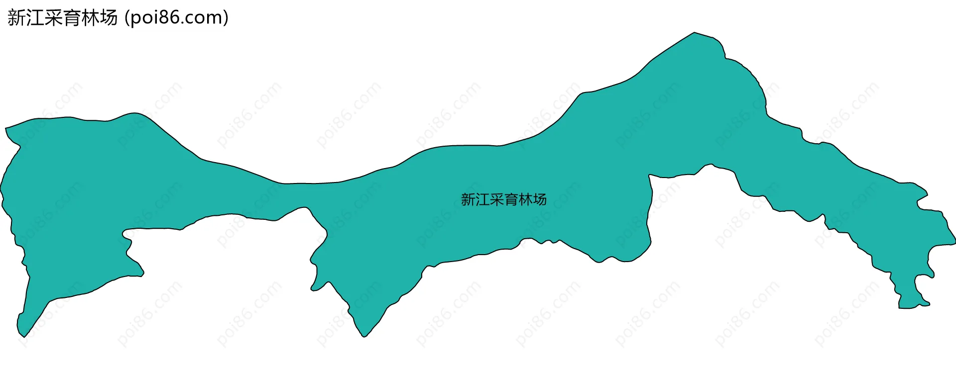 新江采育林场边界地图