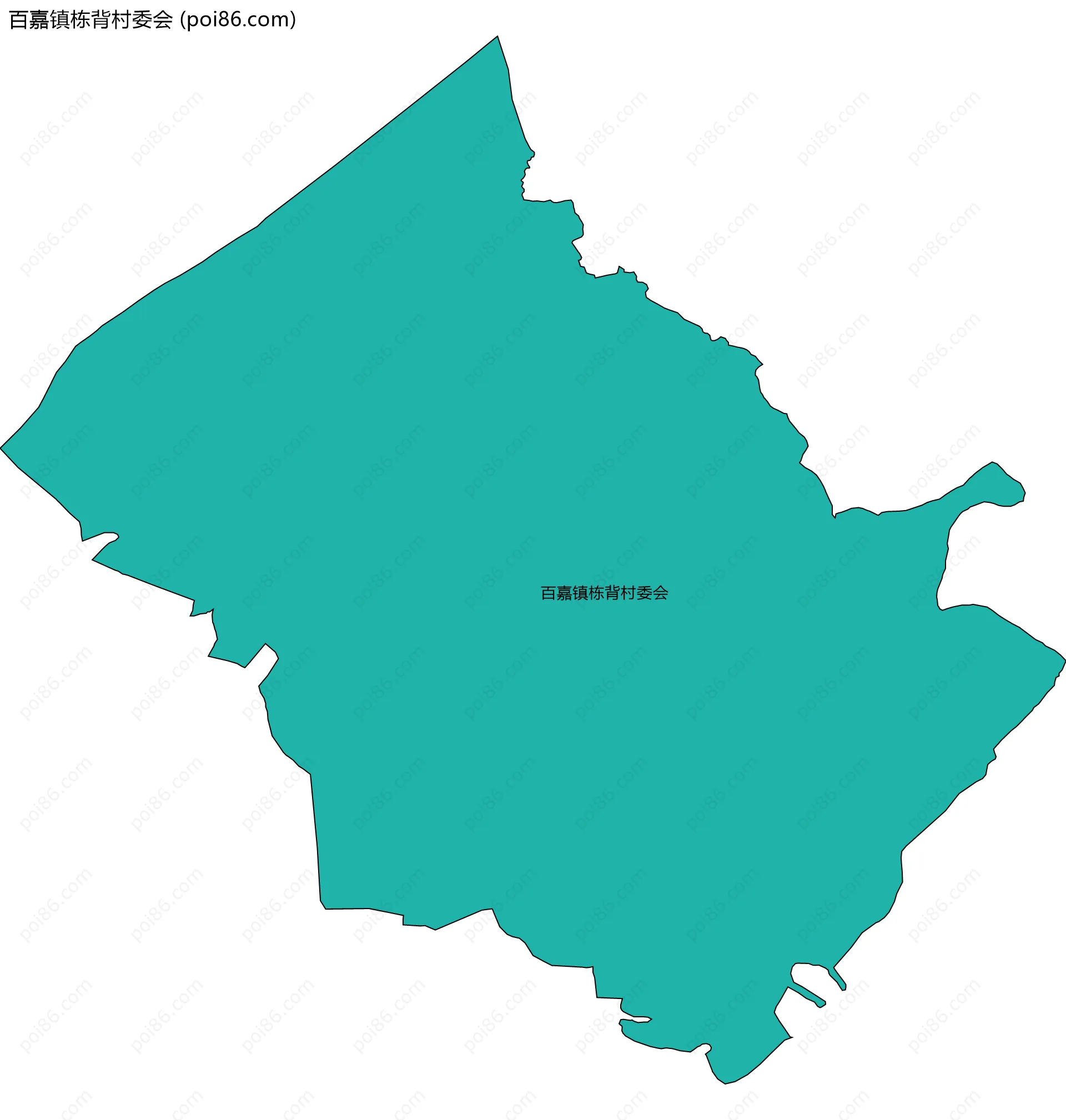 百嘉镇栋背村委会边界地图