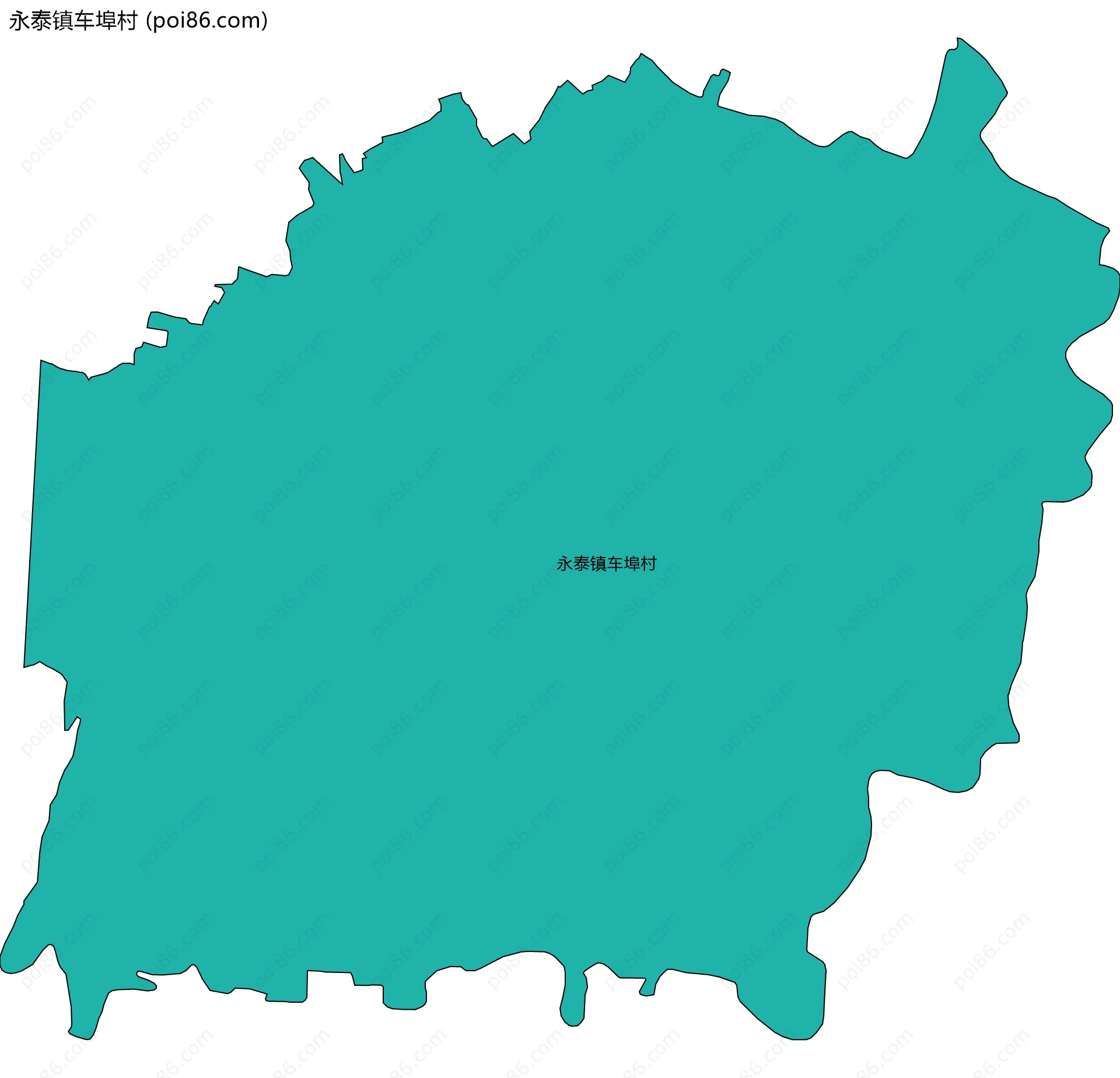 永泰镇车埠村边界地图