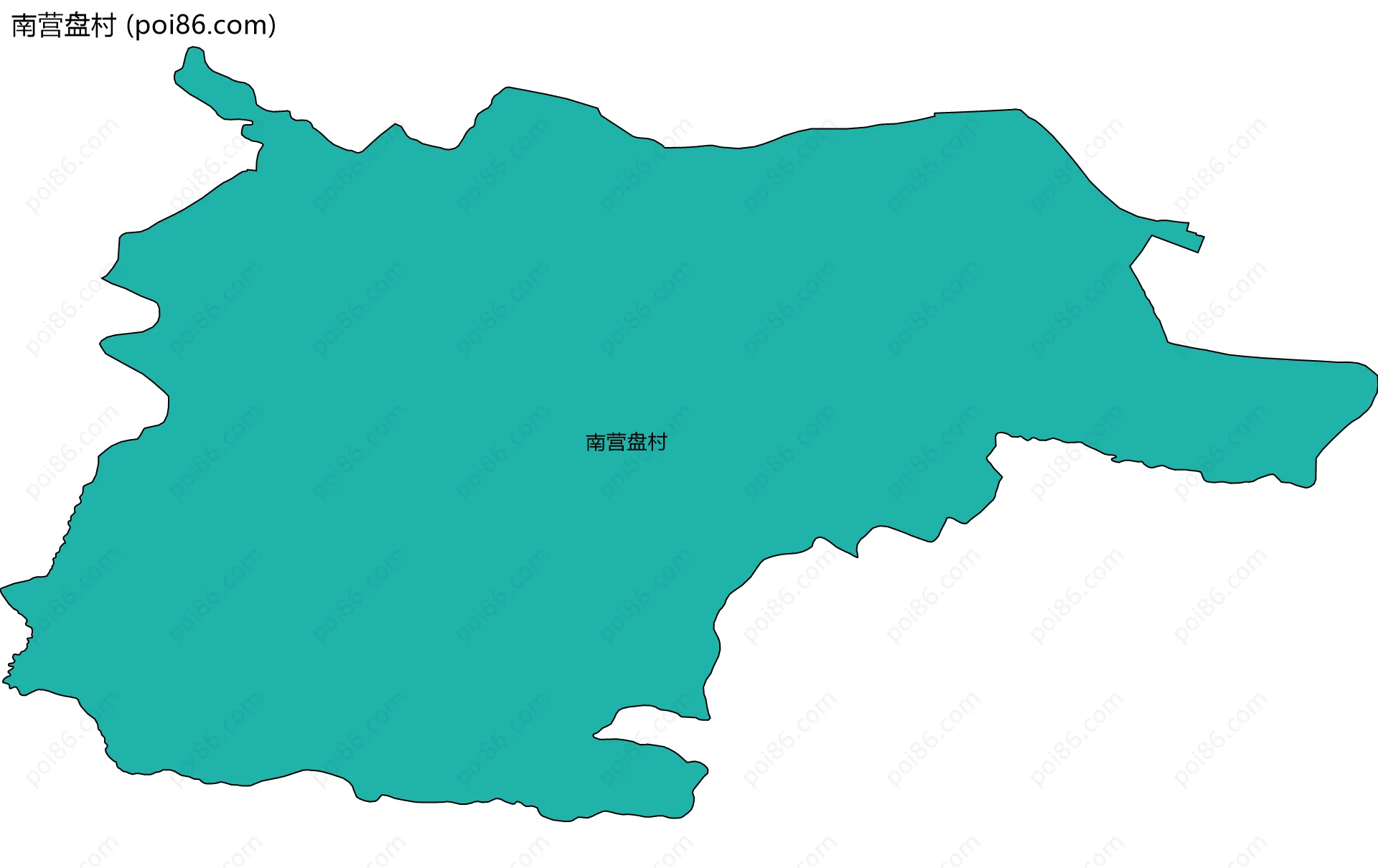 南营盘村边界地图