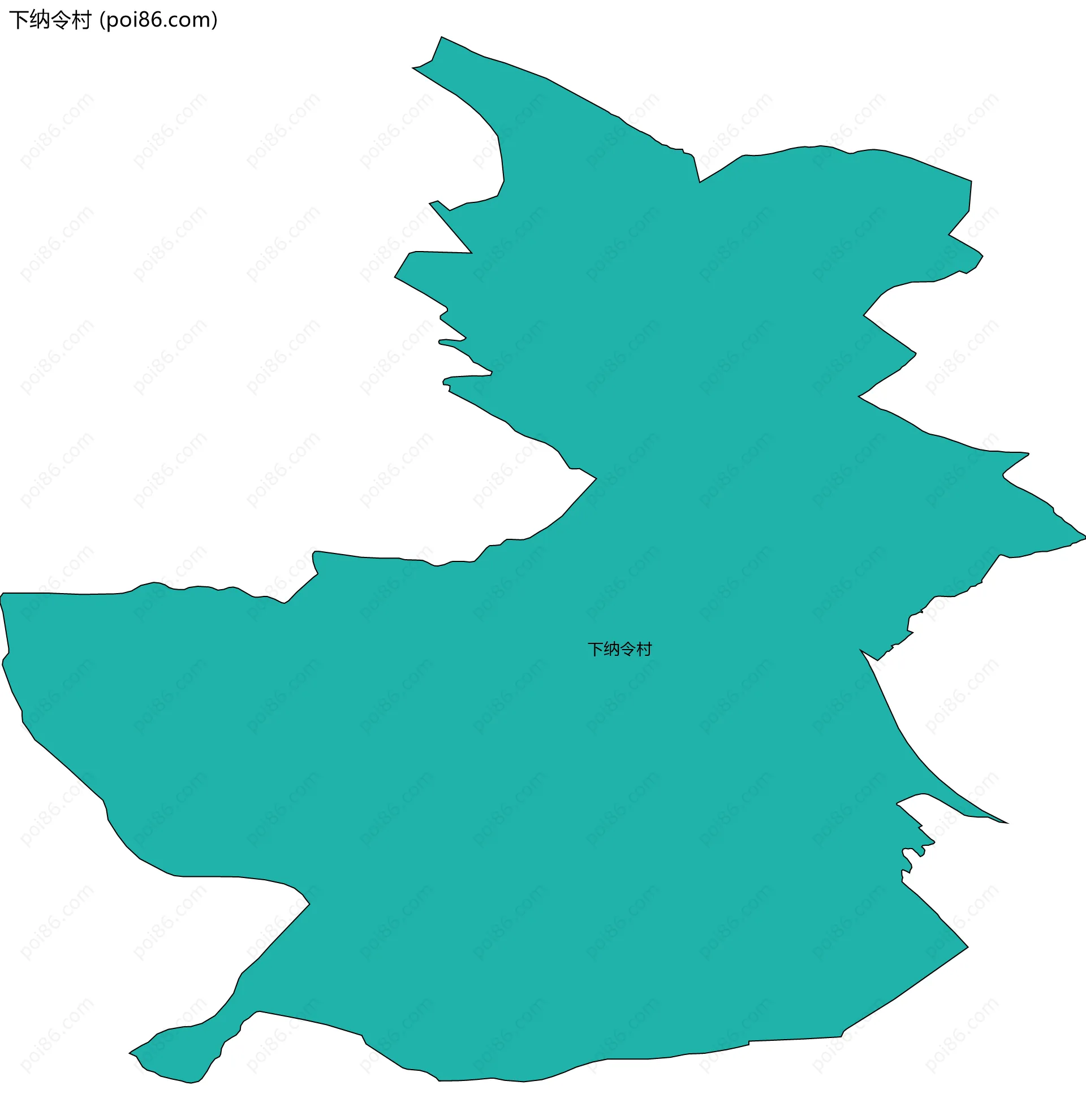下纳令村边界地图