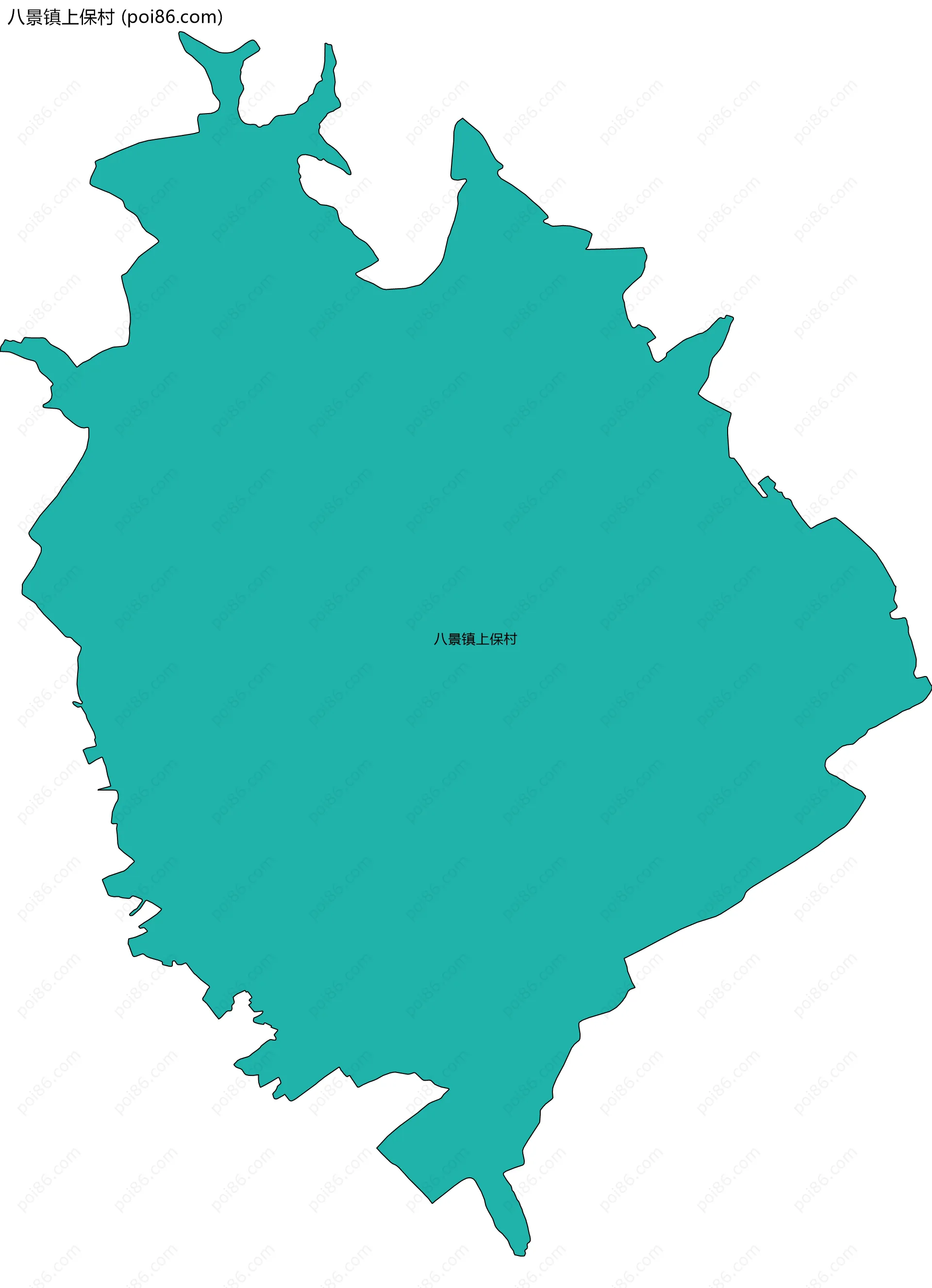 八景镇上保村边界地图