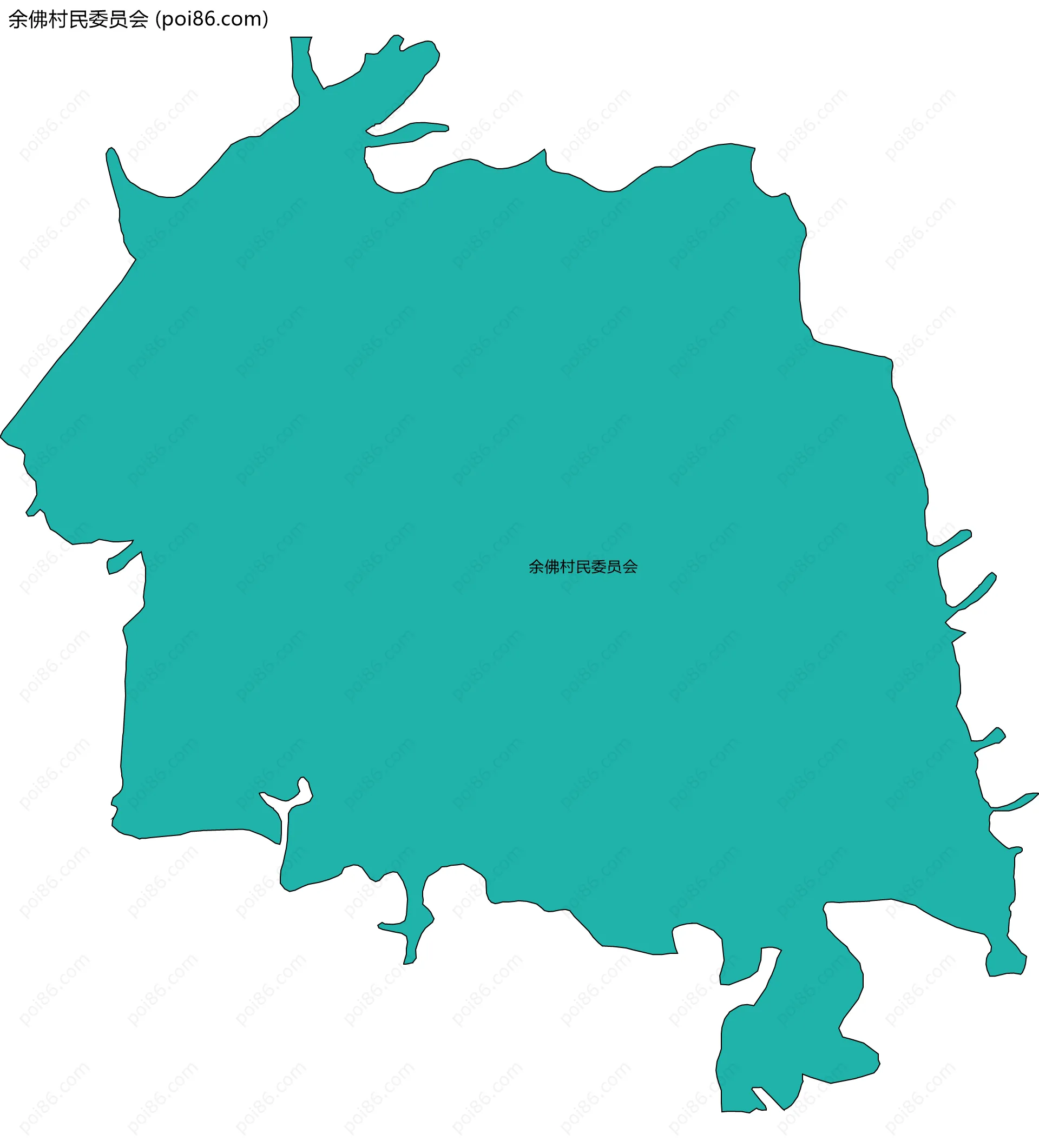 余佛村民委员会边界地图