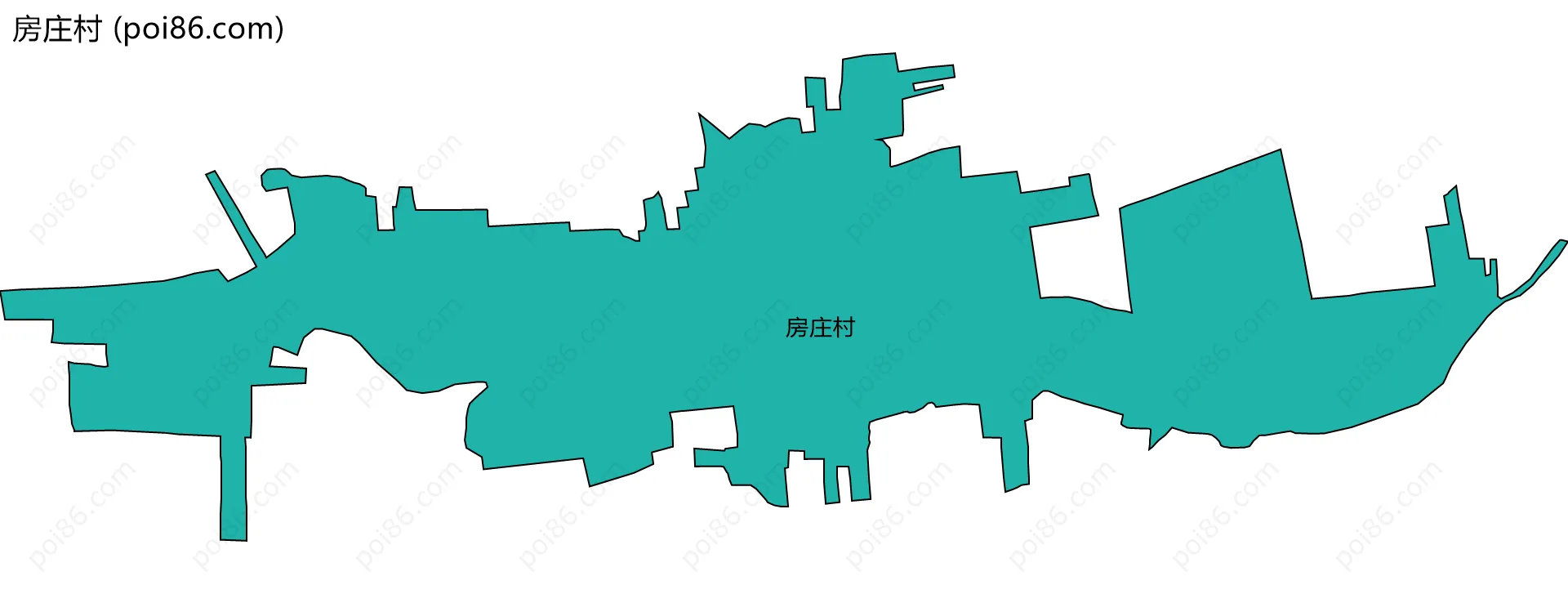房庄村边界地图