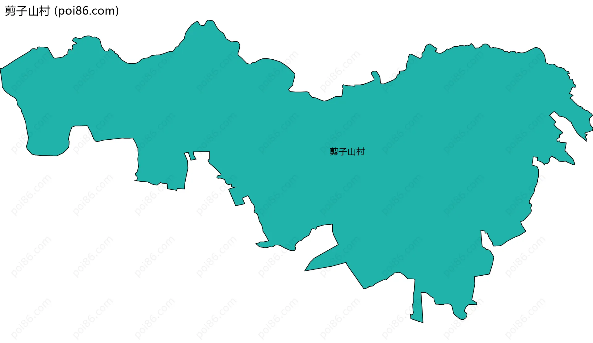 剪子山村边界地图