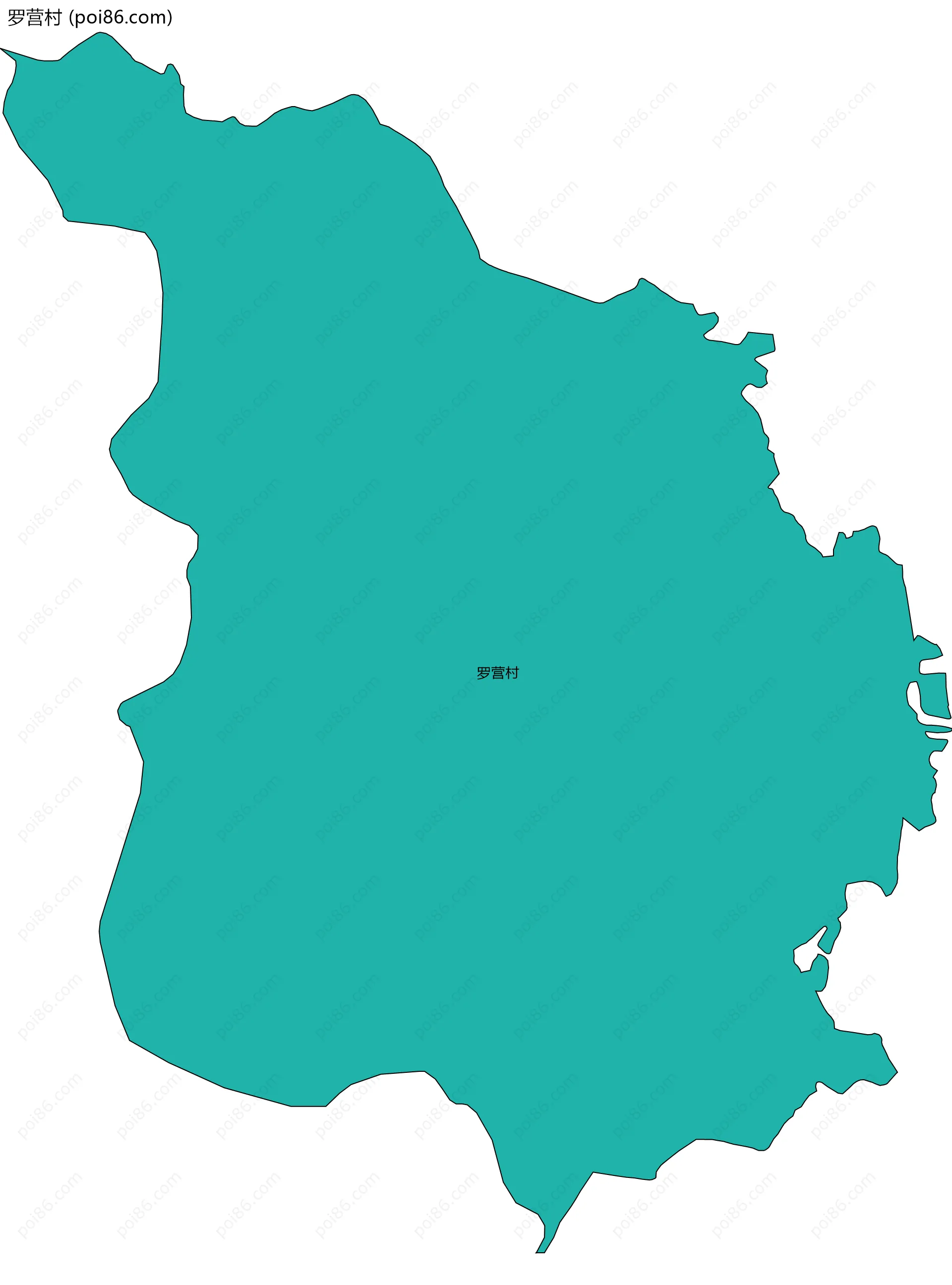 罗营村边界地图