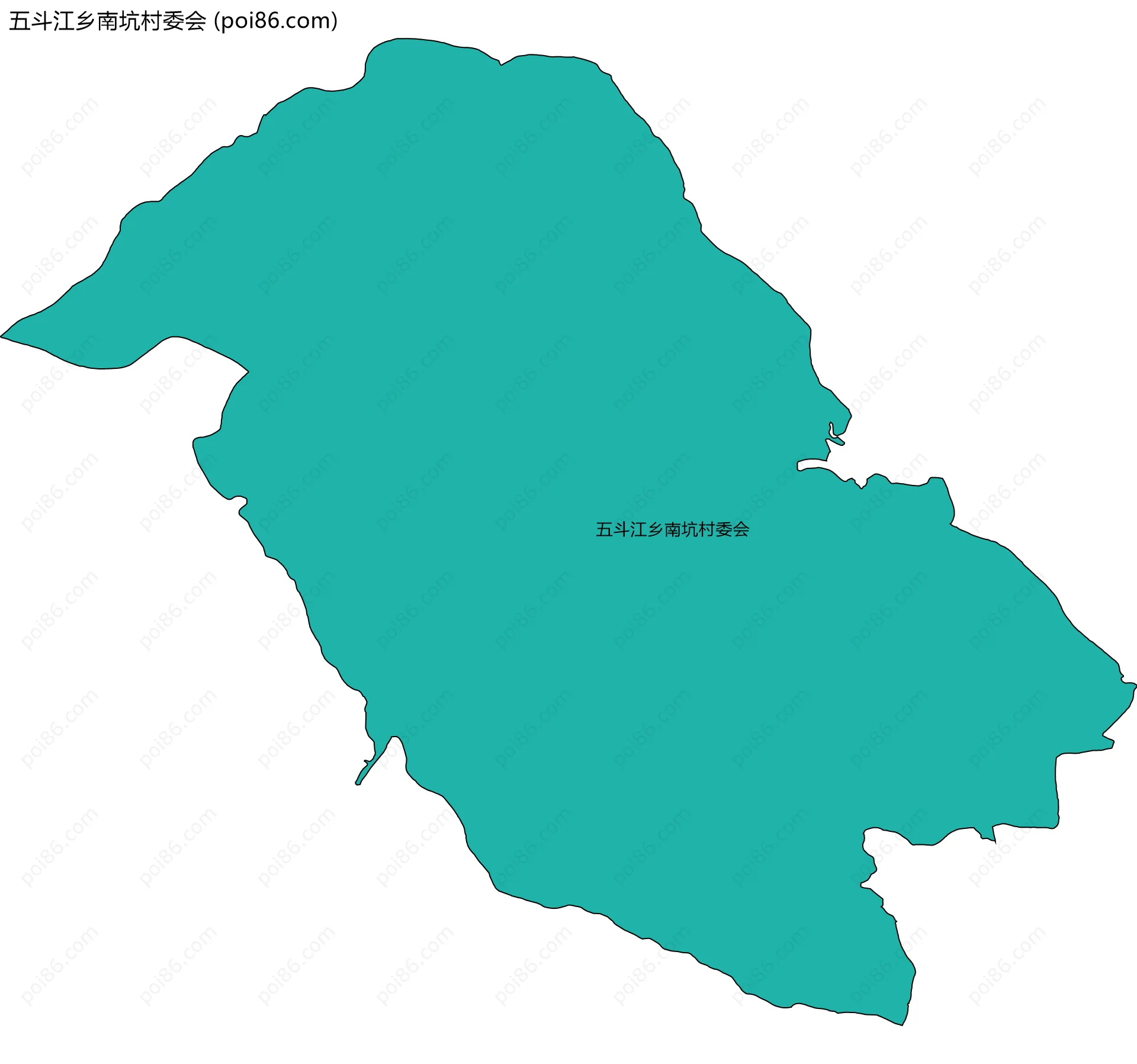 五斗江乡南坑村委会边界地图
