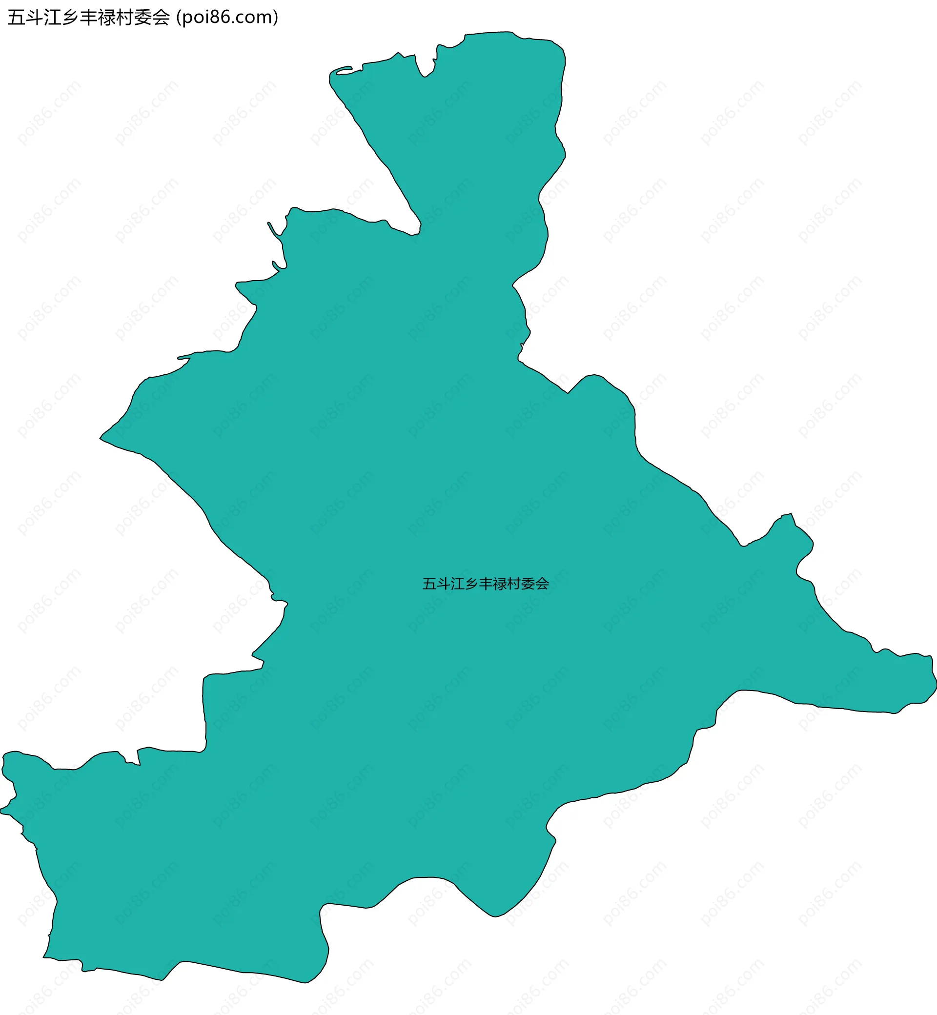 五斗江乡丰禄村委会边界地图
