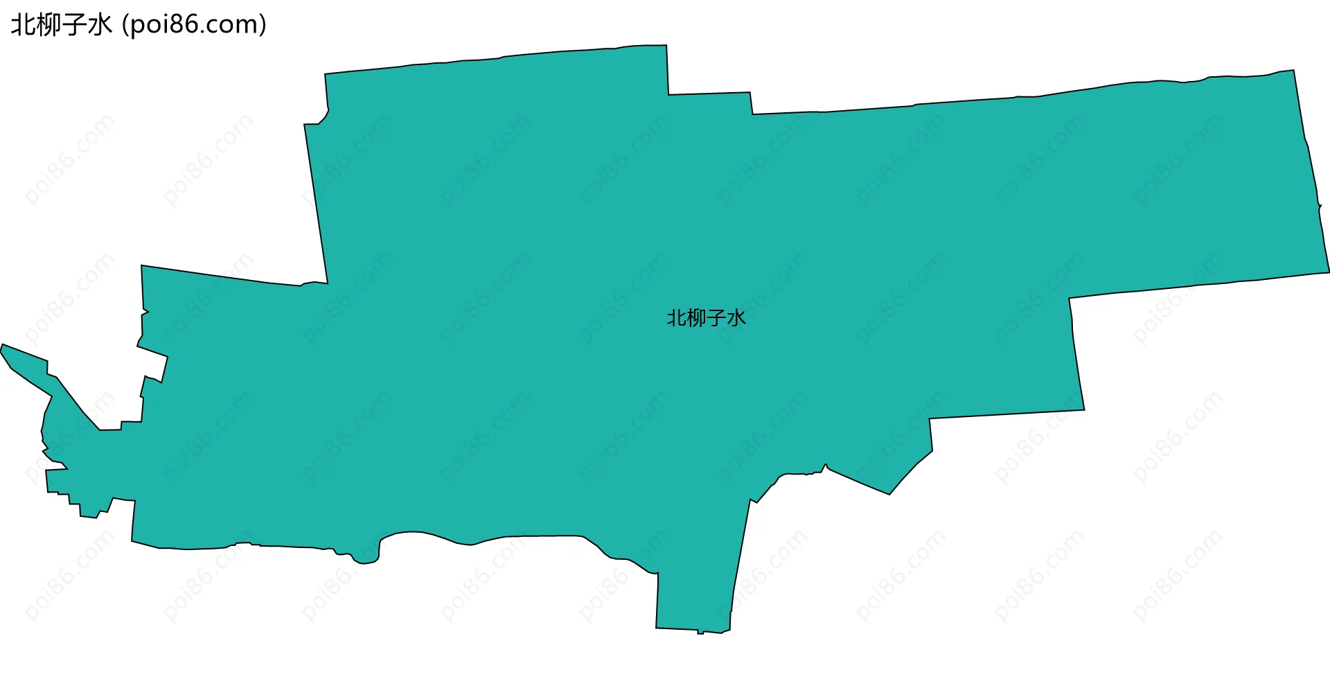 北柳子水边界地图