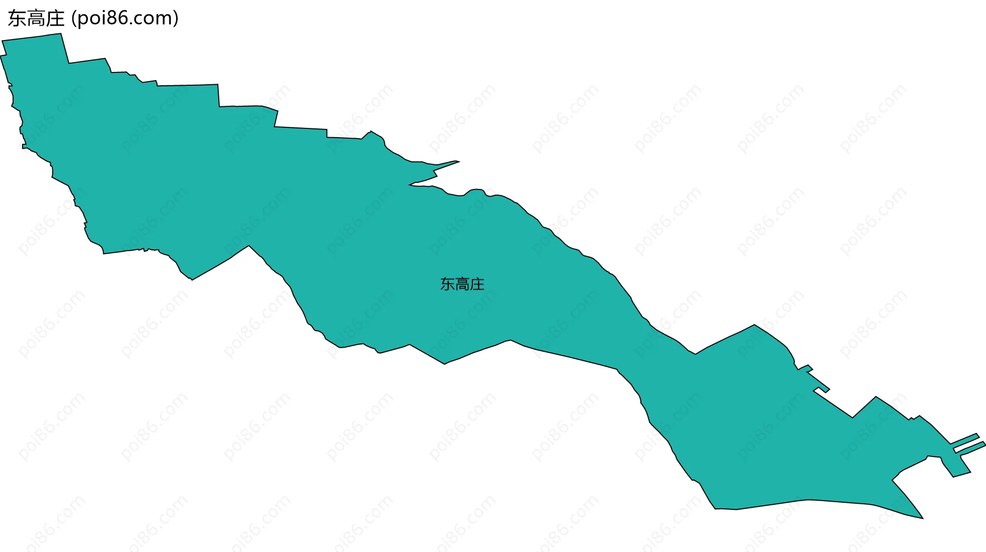 东高庄边界地图