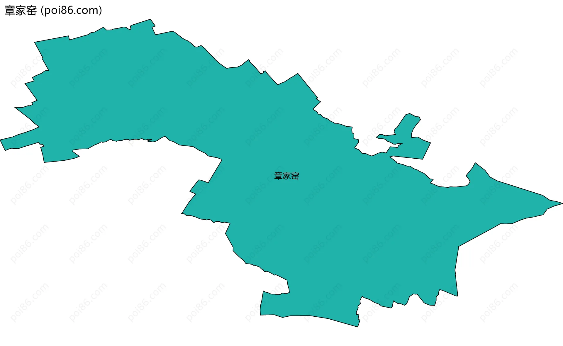 章家窑边界地图